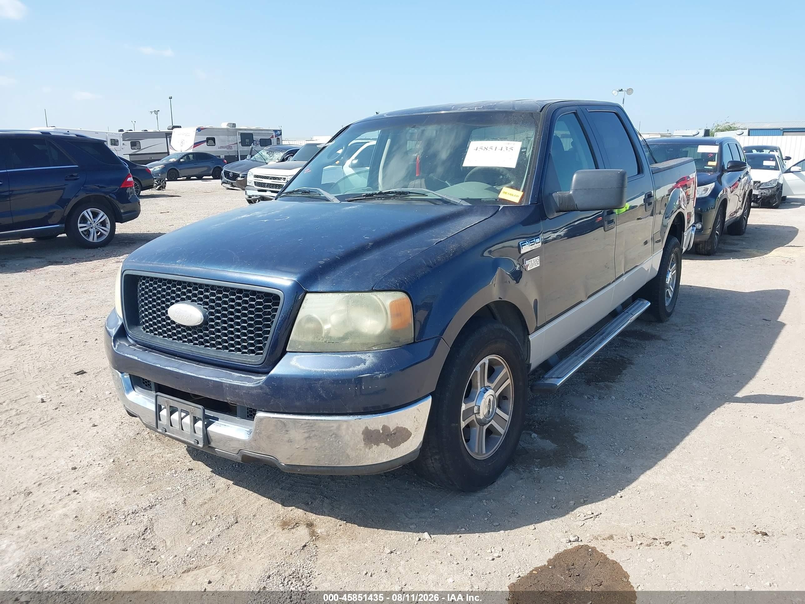 2005 Ford F-150 Xlt Dark Blue vin: 1FTRW12W45FB68600
