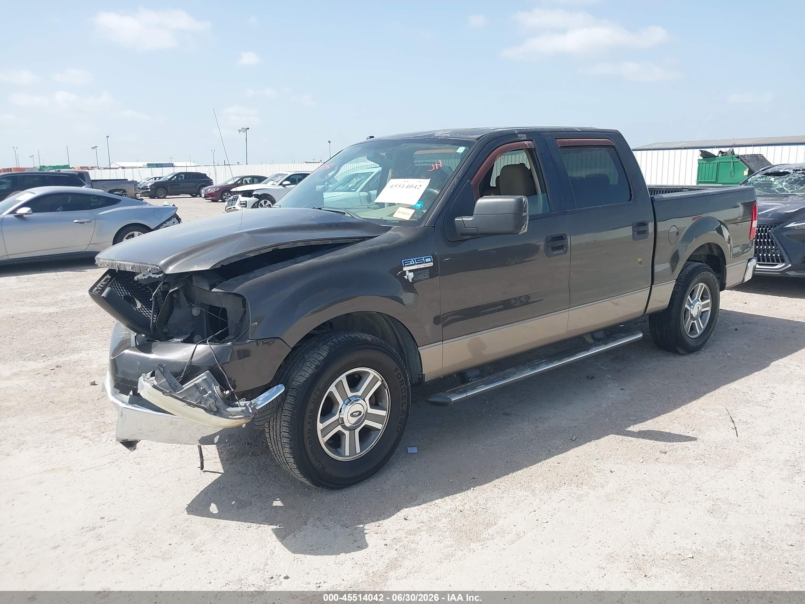 2006 Ford F-150 Xlt Black vin: 1FTRW12W46FB16904