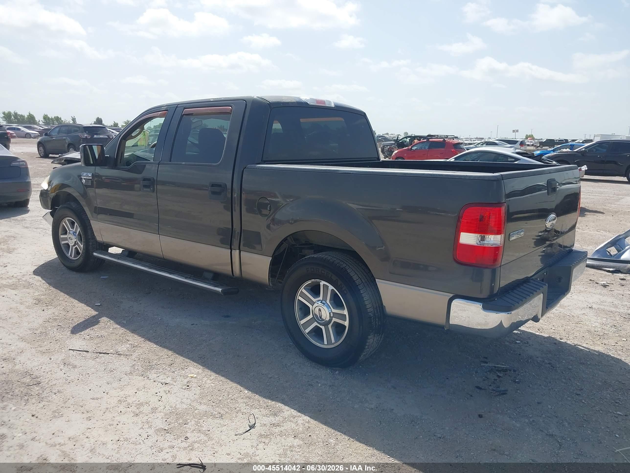 2006 Ford F-150 Xlt Black vin: 1FTRW12W46FB16904