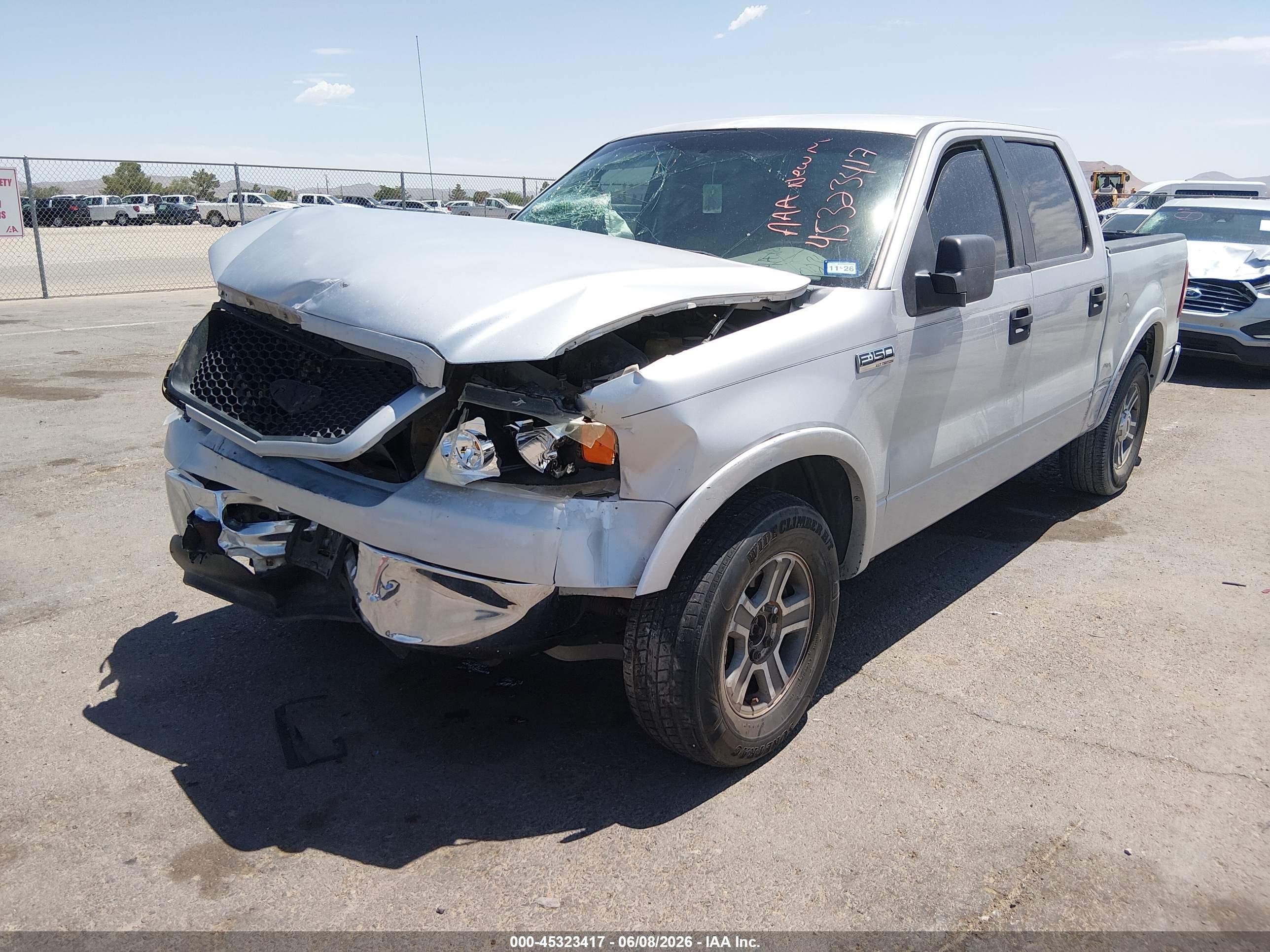 2006 Ford F-150 Xlt Silver vin: 1FTRW12W46FB39521