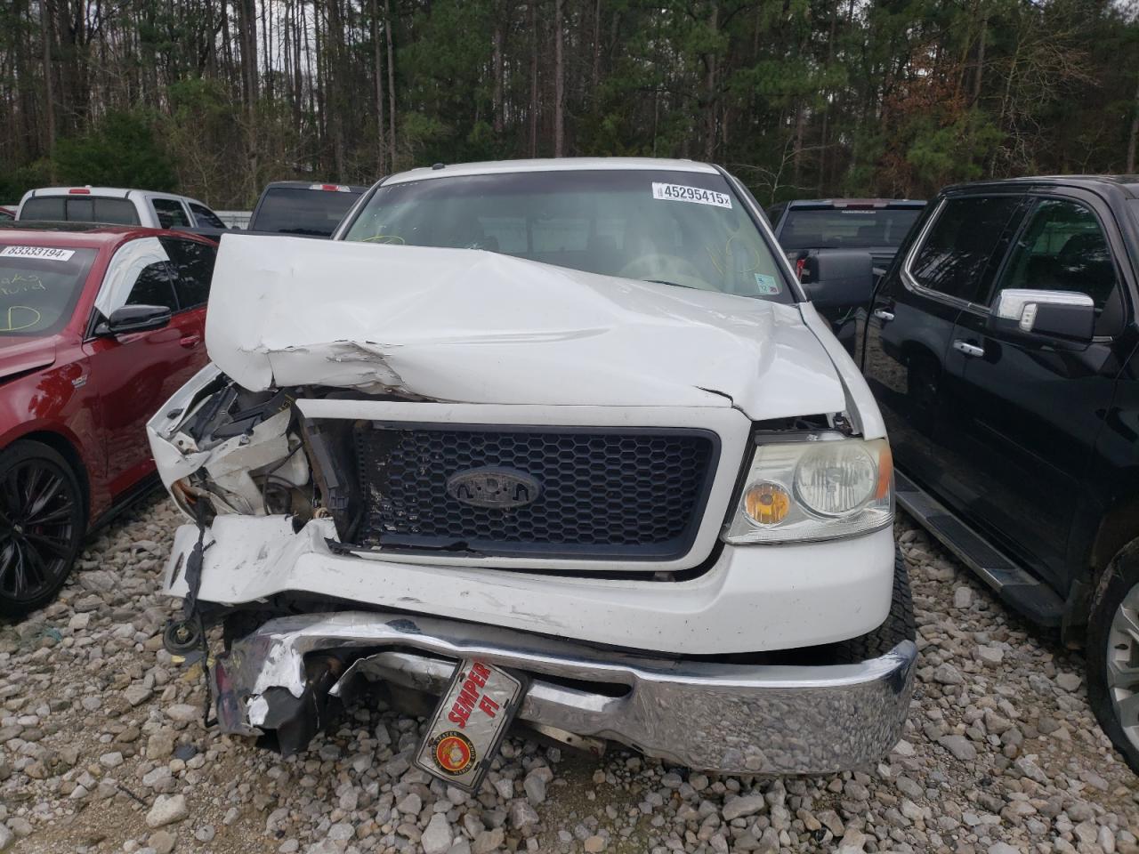 2006 Ford F150 Supercrew White vin: 1FTRW12W46KD72905