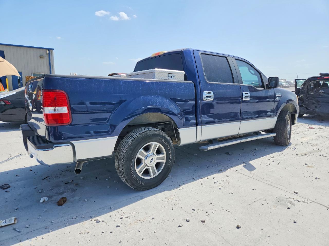 2007 Ford F150 Supercrew Blue vin: 1FTRW12W47FA18165