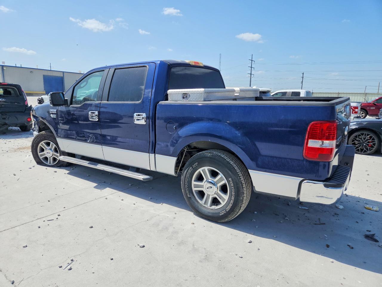 2007 Ford F150 Supercrew Blue vin: 1FTRW12W47FA18165