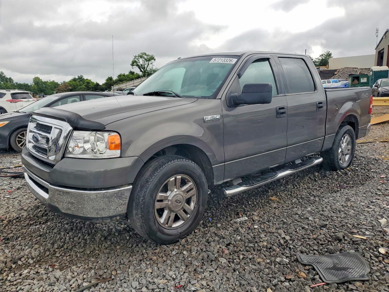 2007 Ford F150 Supercrew Gray vin: 1FTRW12W47FB33610