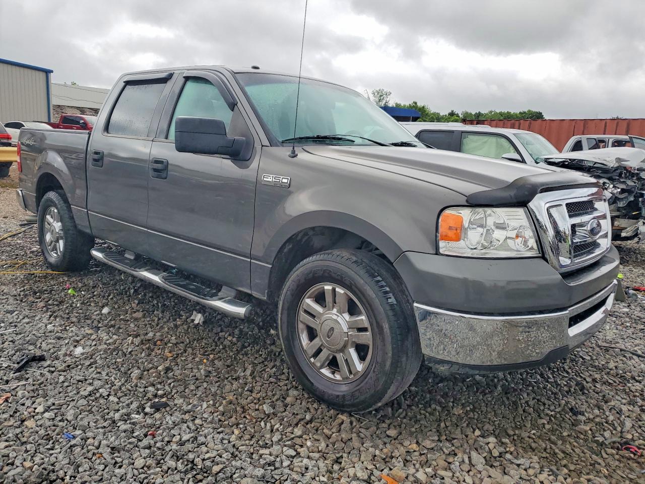 2007 Ford F150 Supercrew Gray vin: 1FTRW12W47FB33610