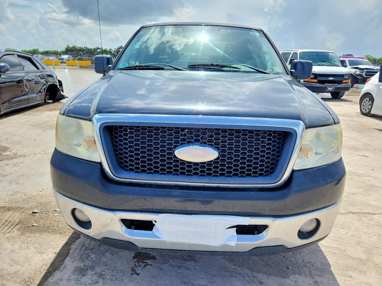 2007 Ford F150 Supercrew Black vin: 1FTRW12W47FB68180