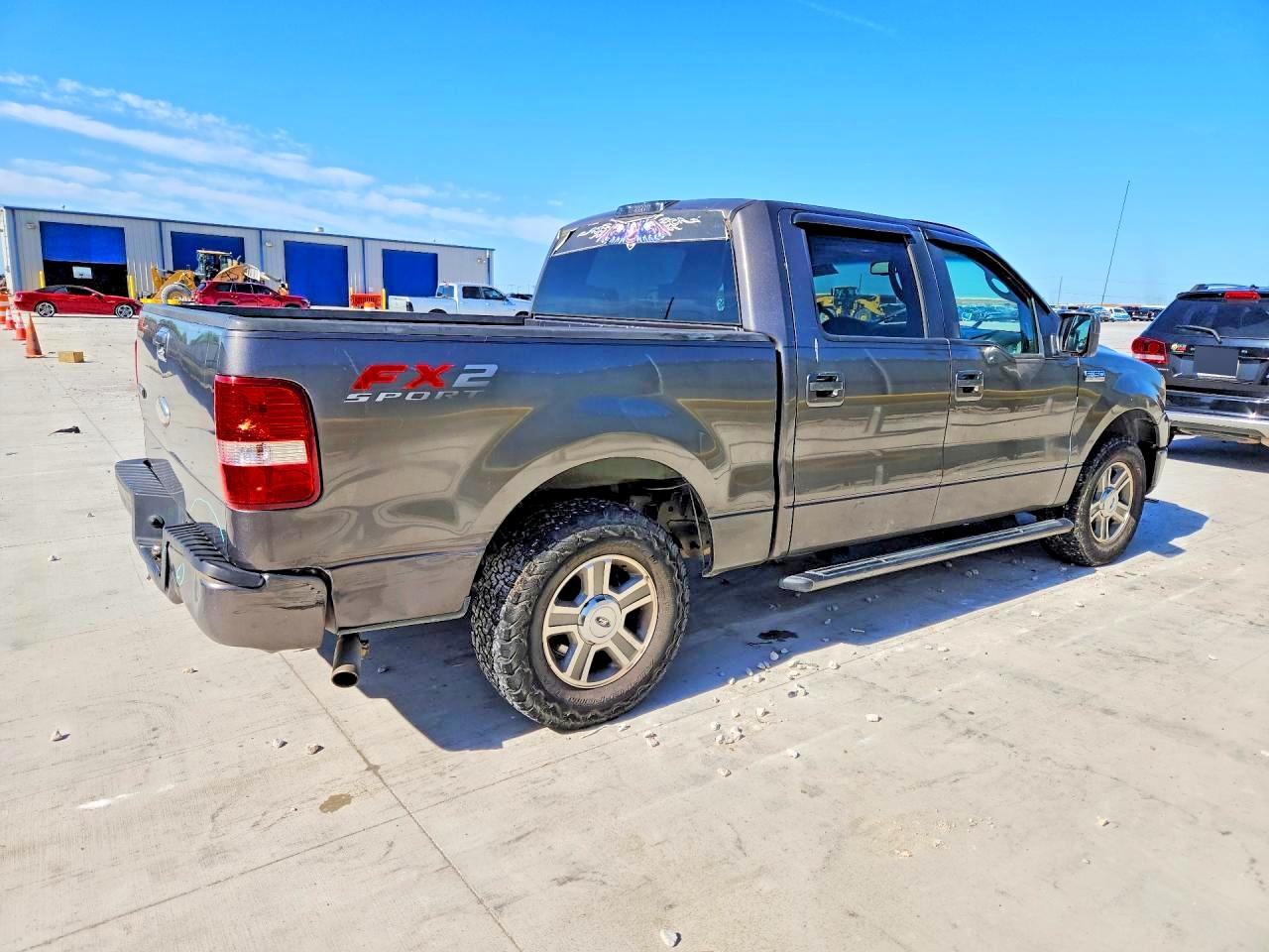 2007 Ford F150 Supercrew Gray vin: 1FTRW12W47KD08221
