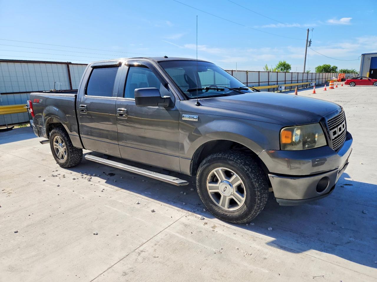 2007 Ford F150 Supercrew Gray vin: 1FTRW12W47KD08221