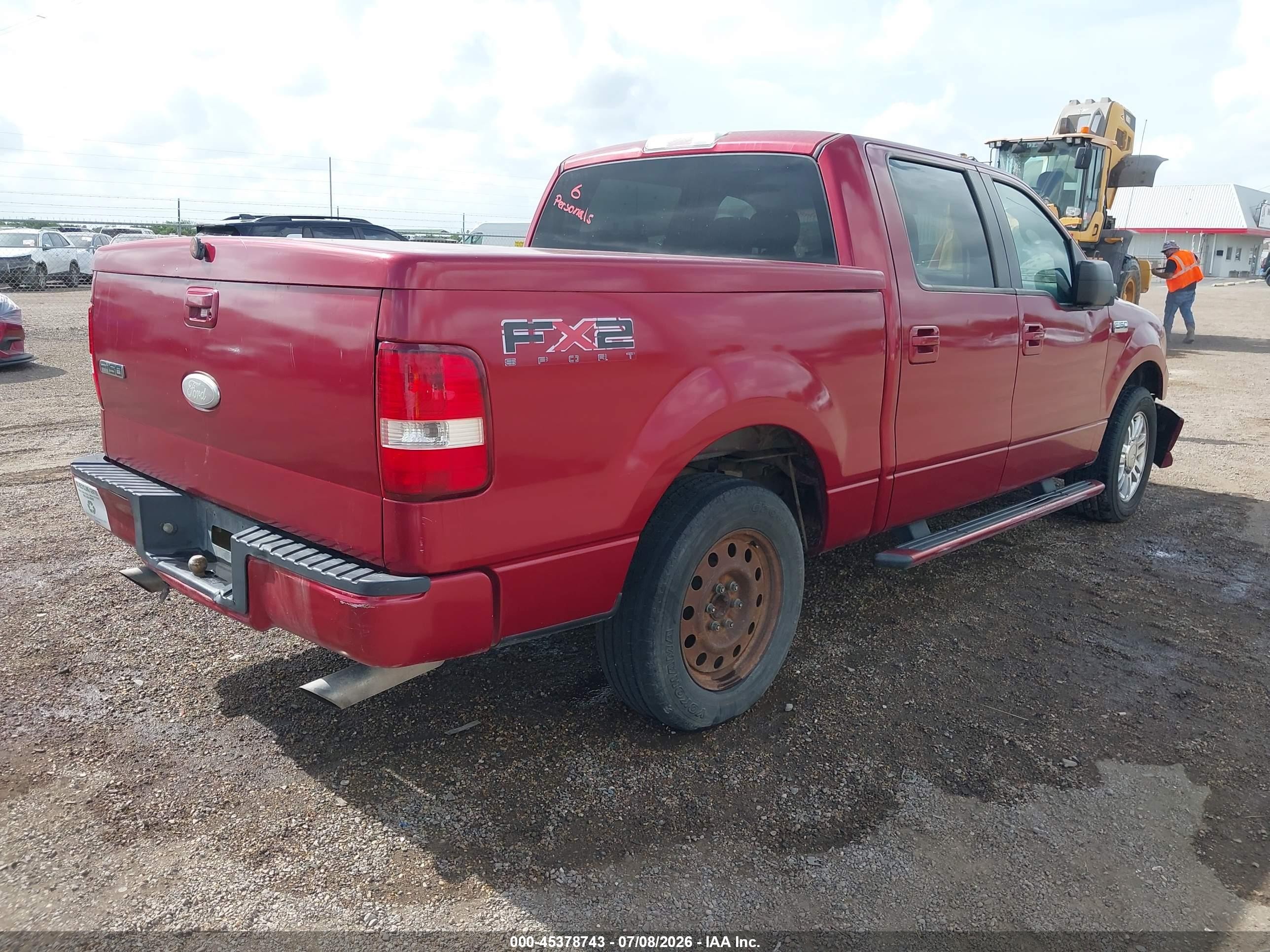2007 Ford F-150 Fx2/xlt Red vin: 1FTRW12W47KD18926