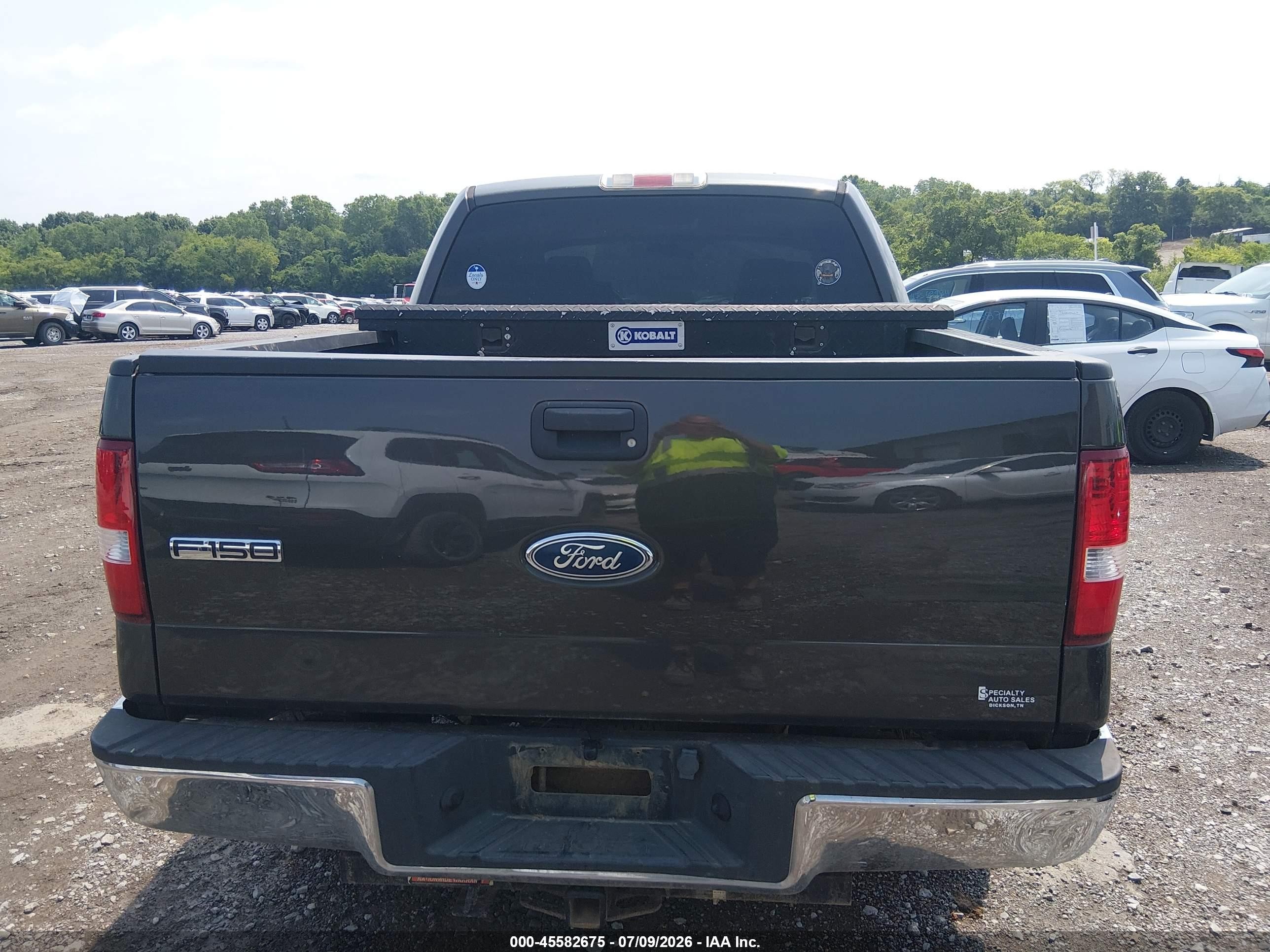 2007 Ford F-150 Xlt Black vin: 1FTRW12W47KD50677