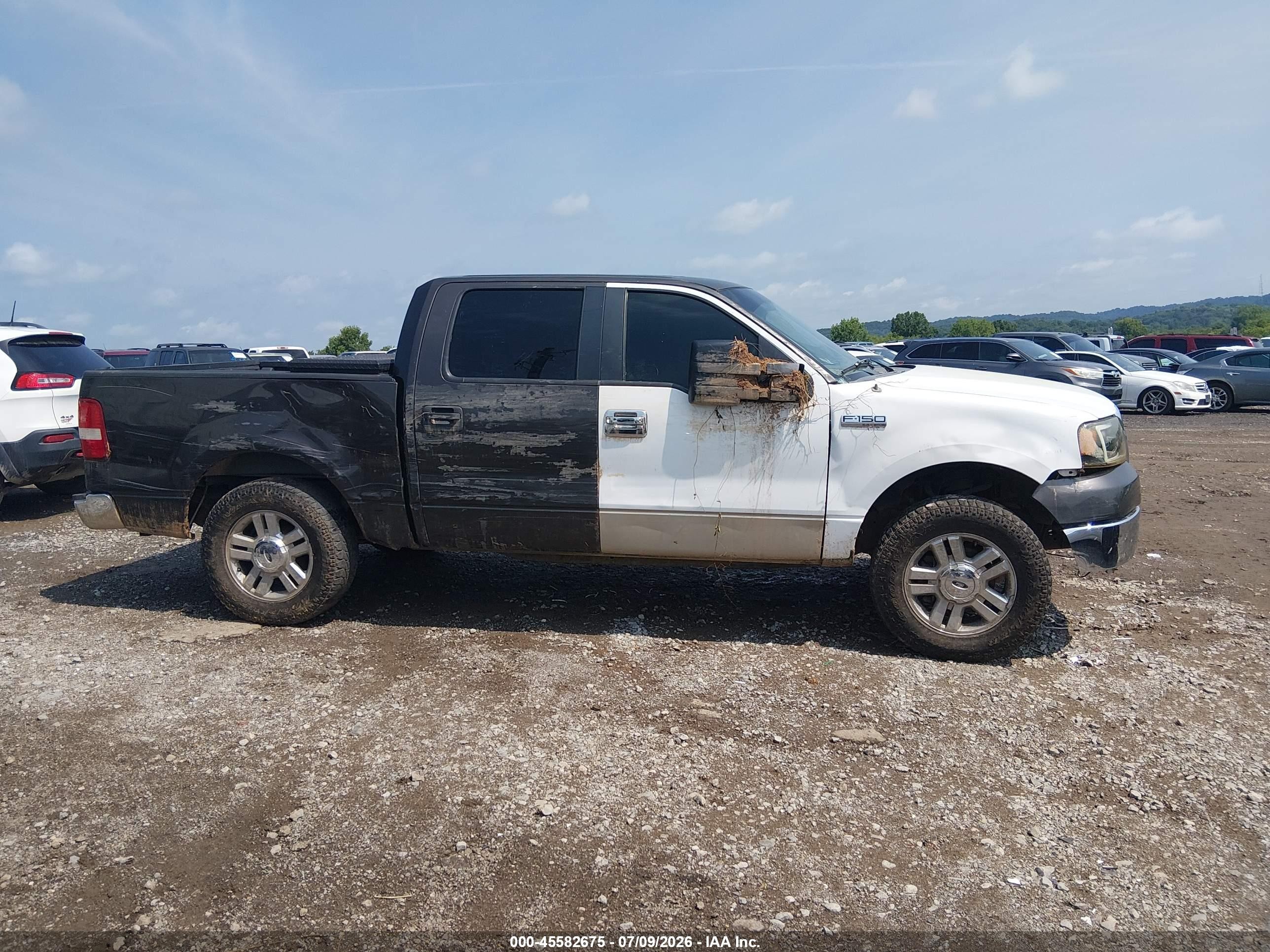 2007 Ford F-150 Xlt Black vin: 1FTRW12W47KD50677