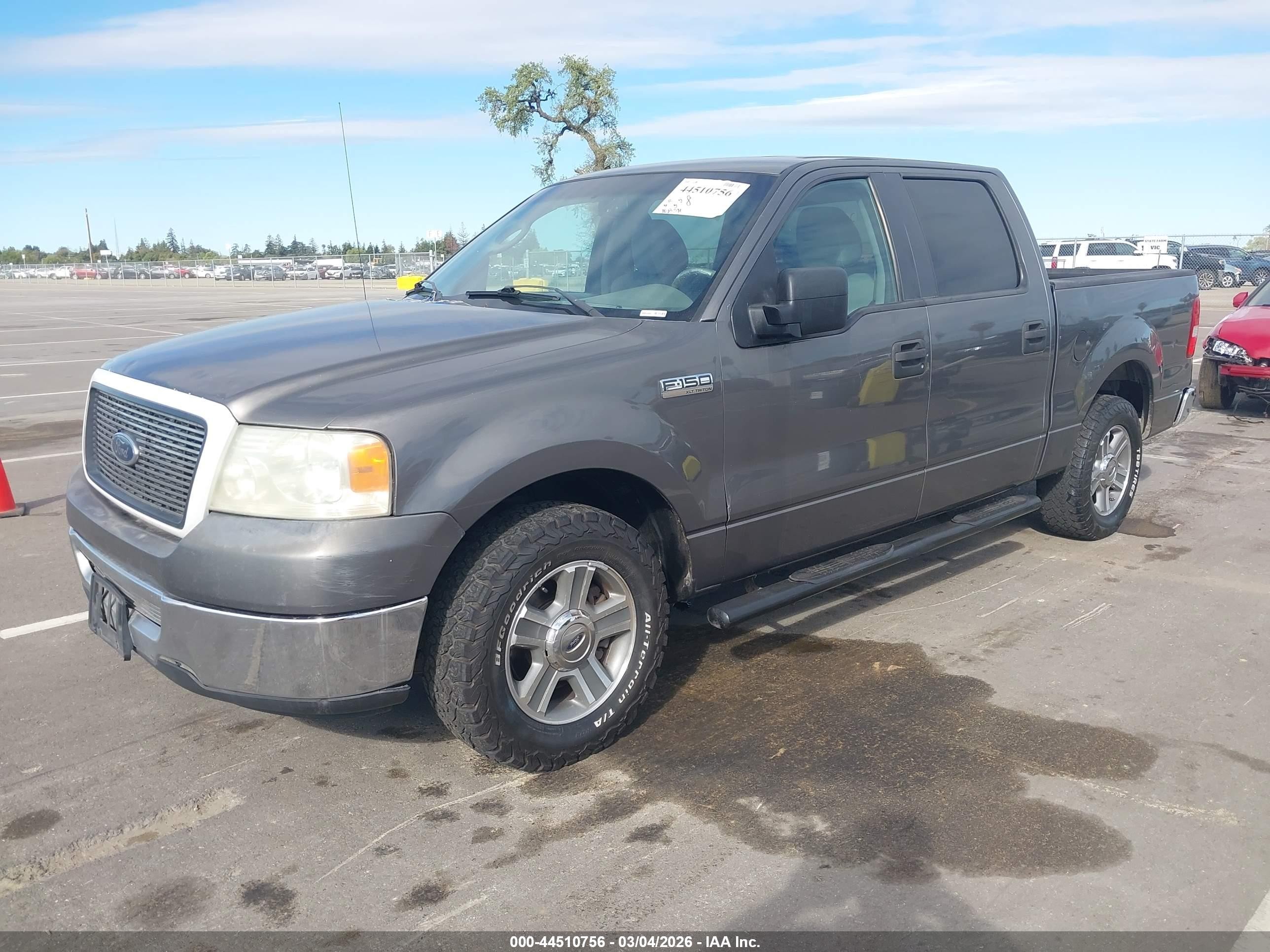 2008 Ford F-150 60th Anniversary/fx2/xl/xlt Gray vin: 1FTRW12W48FB10927