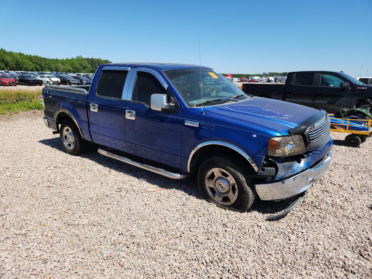 2004 Ford F150 Supercrew Blue vin: 1FTRW12W54KB32081