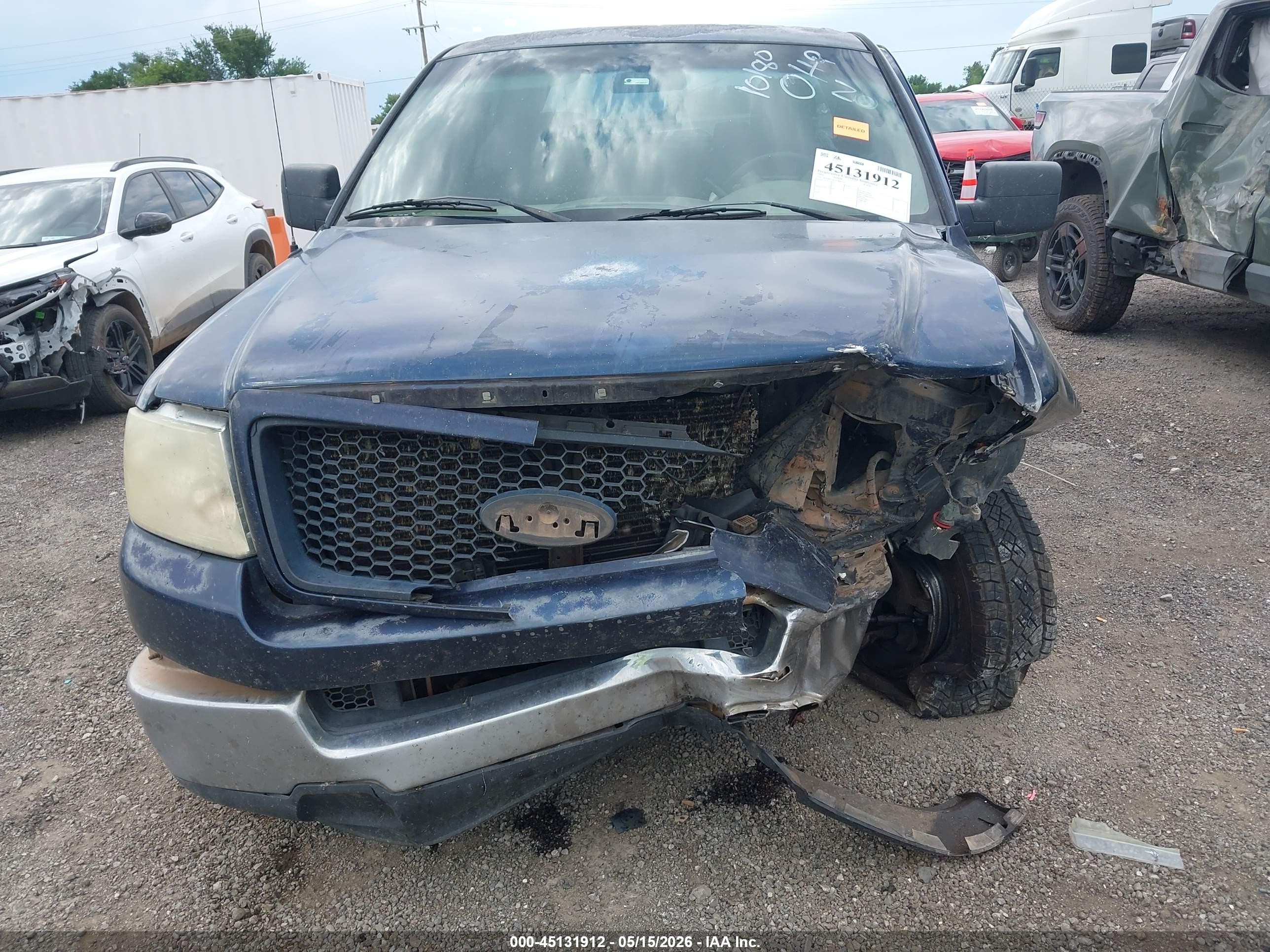 2005 Ford F-150 Xlt Blue vin: 1FTRW12W55FB40756