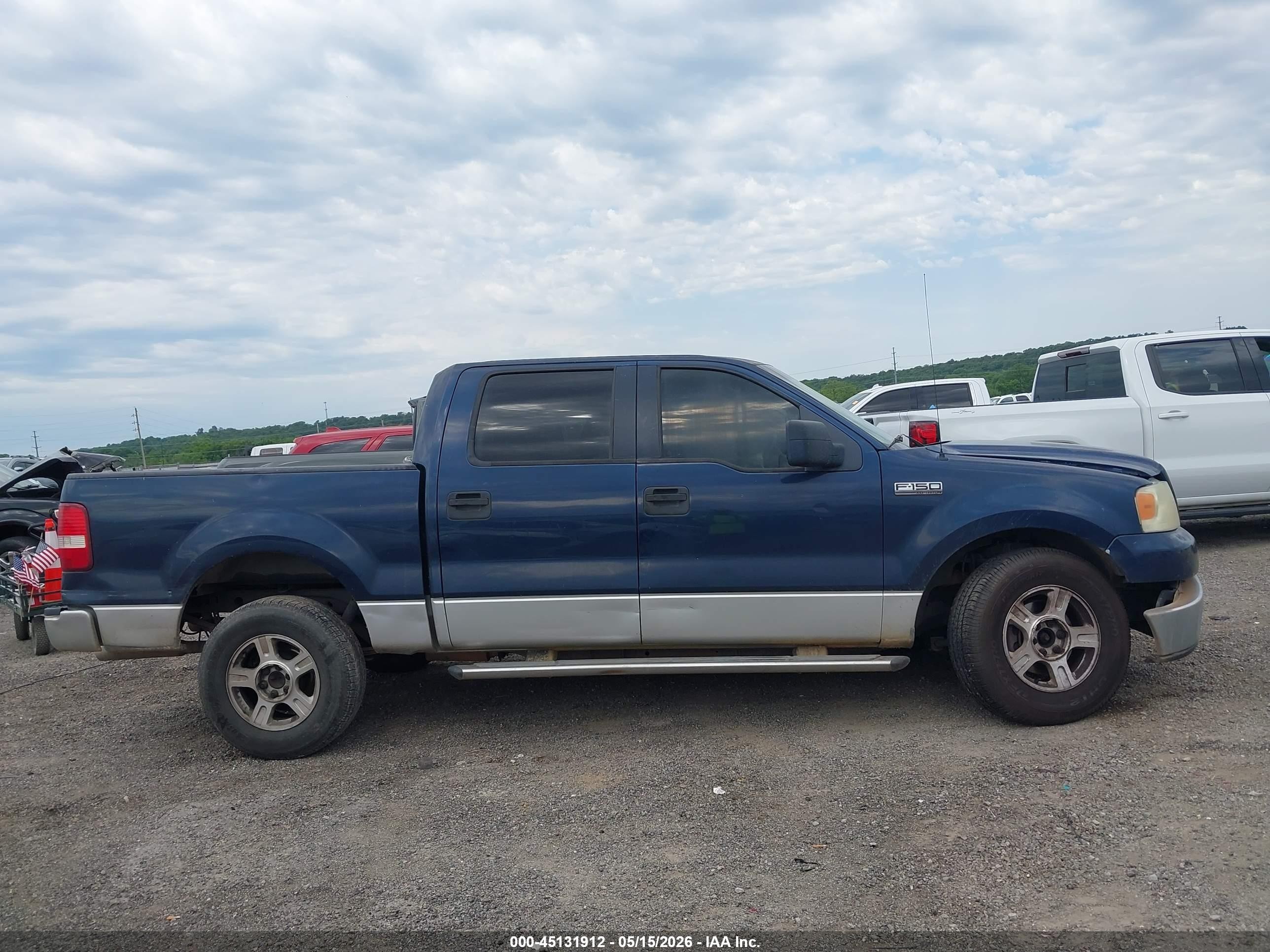 2005 Ford F-150 Xlt Blue vin: 1FTRW12W55FB40756