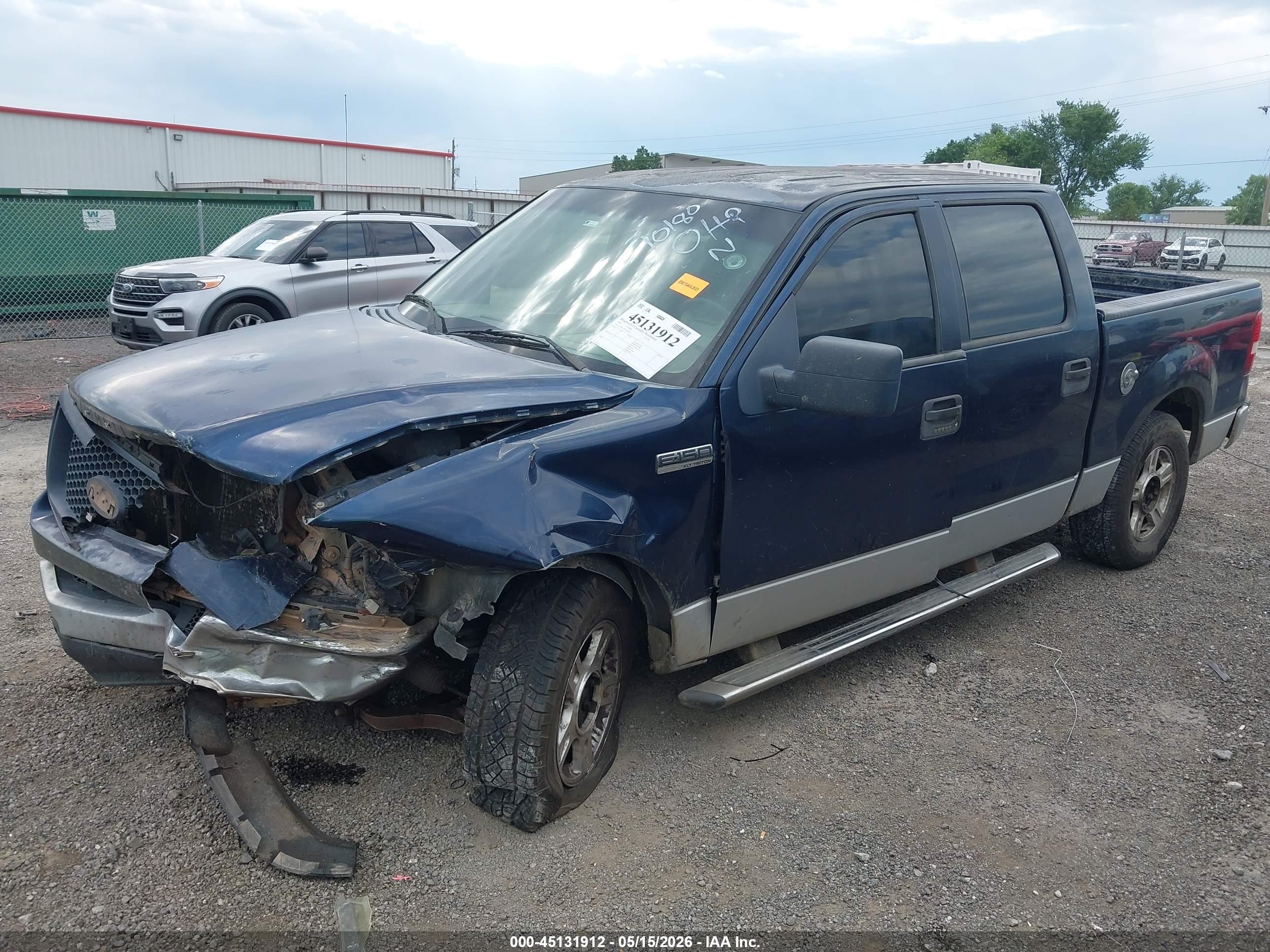 2005 Ford F-150 Xlt Blue vin: 1FTRW12W55FB40756