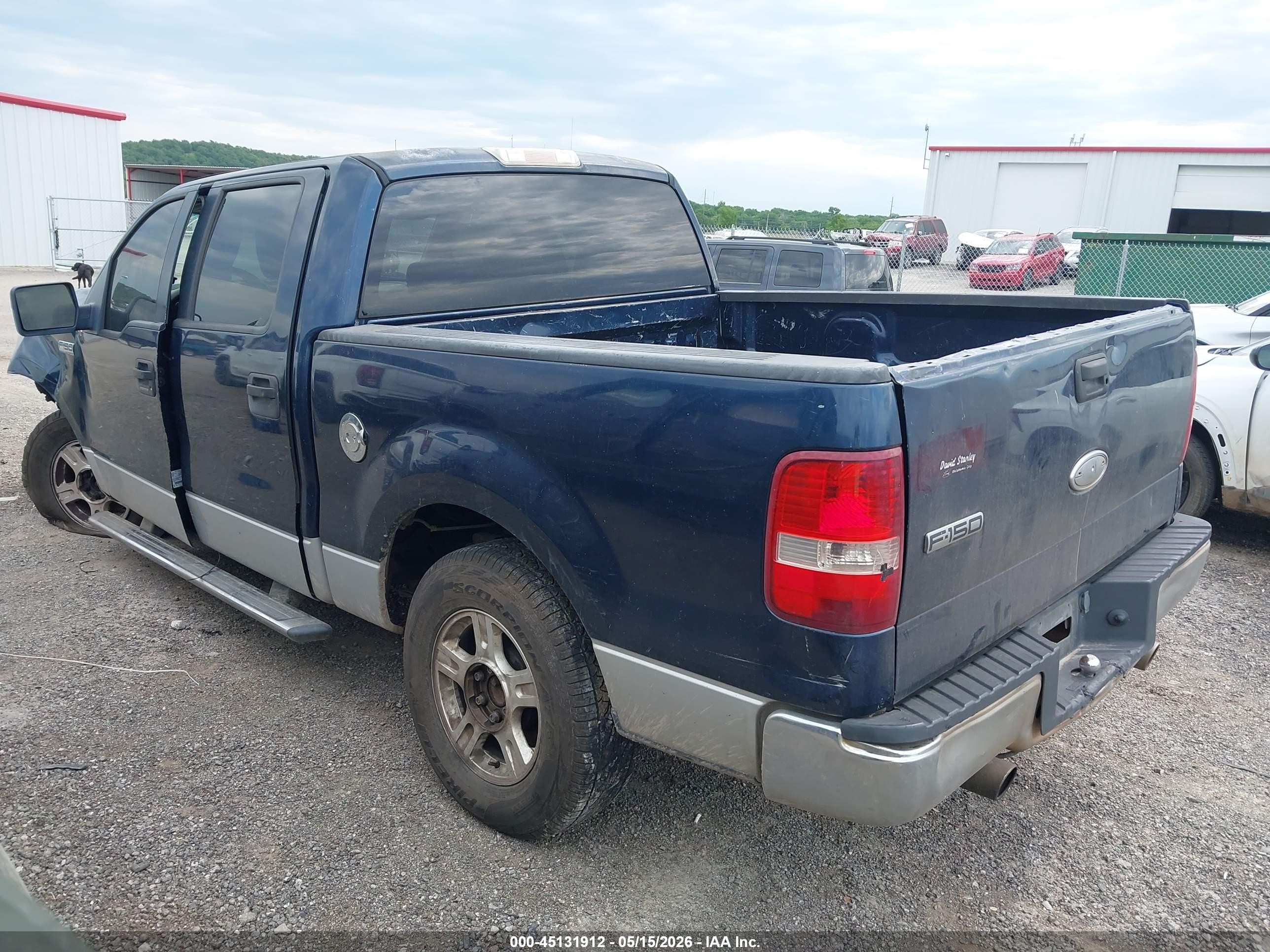 2005 Ford F-150 Xlt Blue vin: 1FTRW12W55FB40756