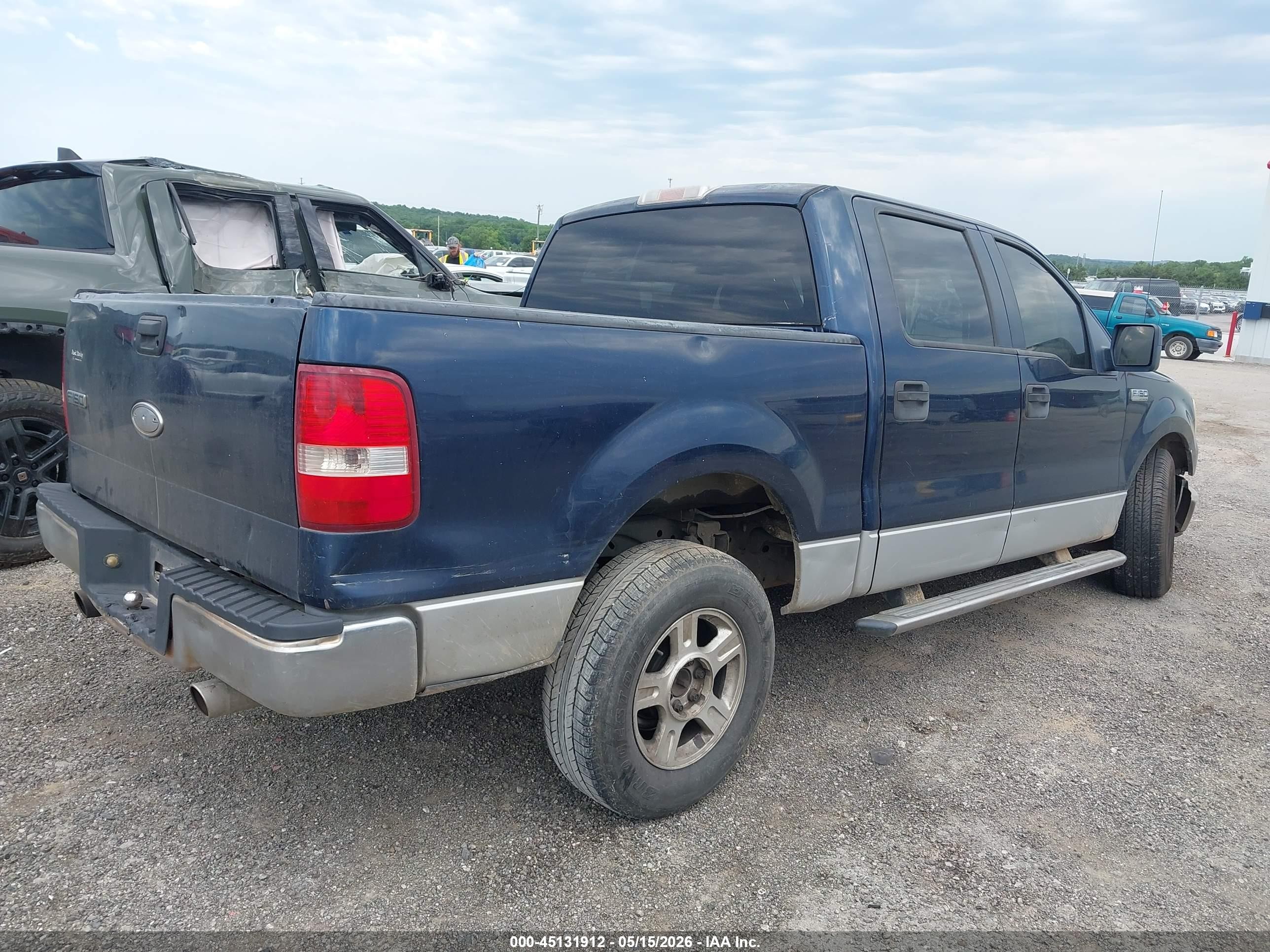 2005 Ford F-150 Xlt Blue vin: 1FTRW12W55FB40756