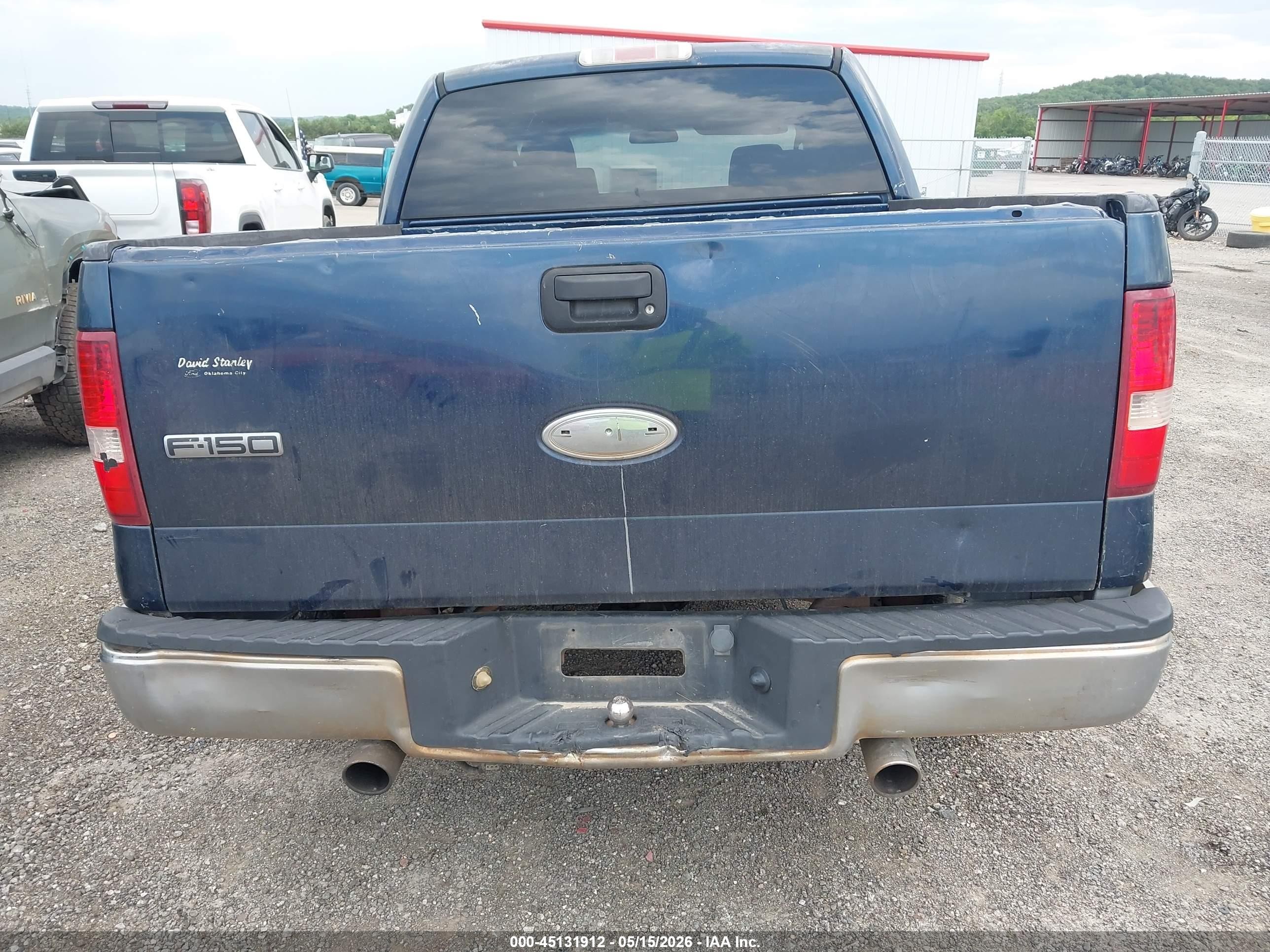 2005 Ford F-150 Xlt Blue vin: 1FTRW12W55FB40756