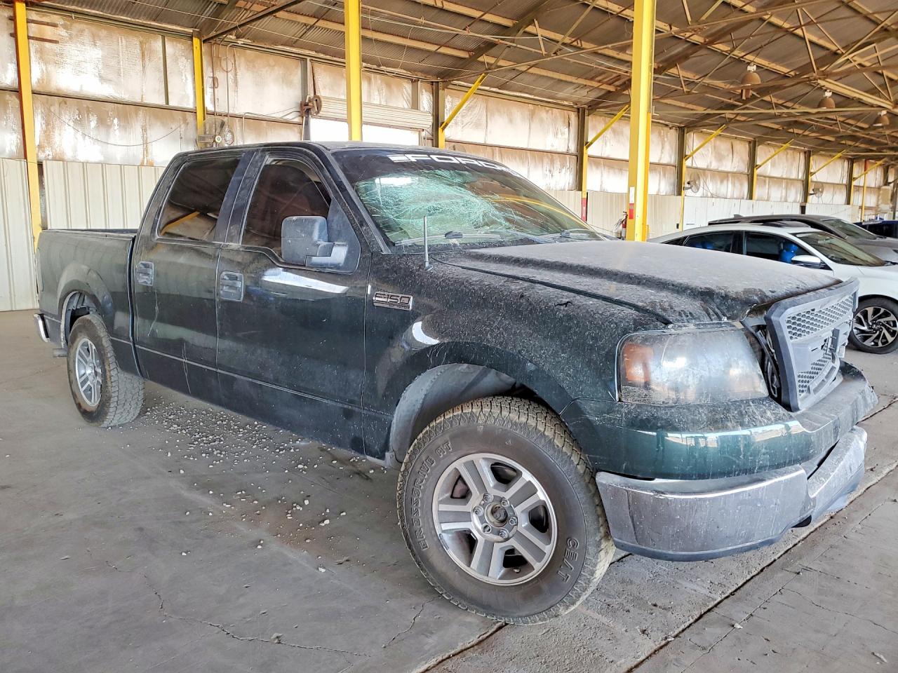 2005 Ford F150 Supercrew Green vin: 1FTRW12W55KC35308