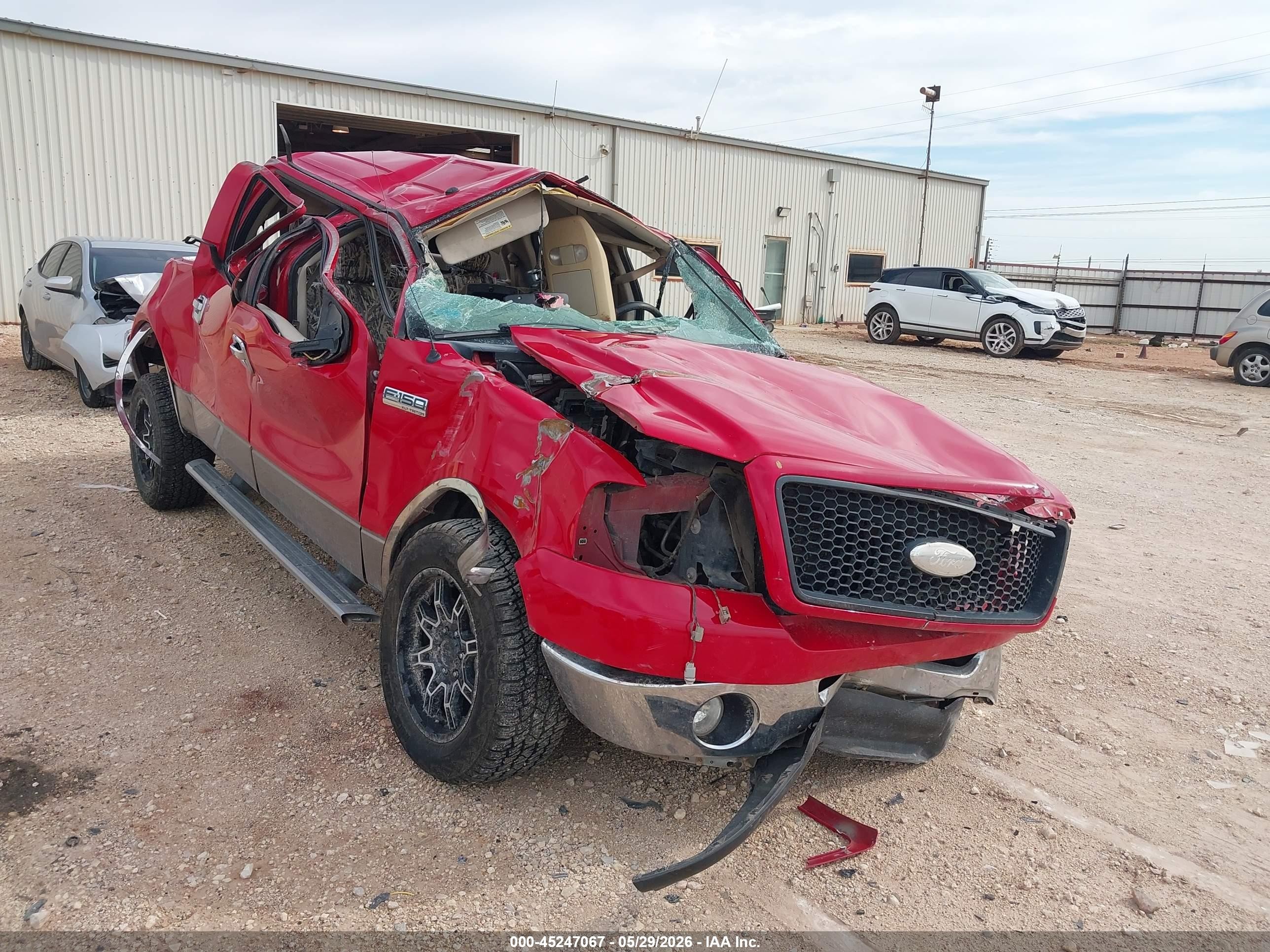 2006 Ford F-150 Xlt Red vin: 1FTRW12W56FB04969