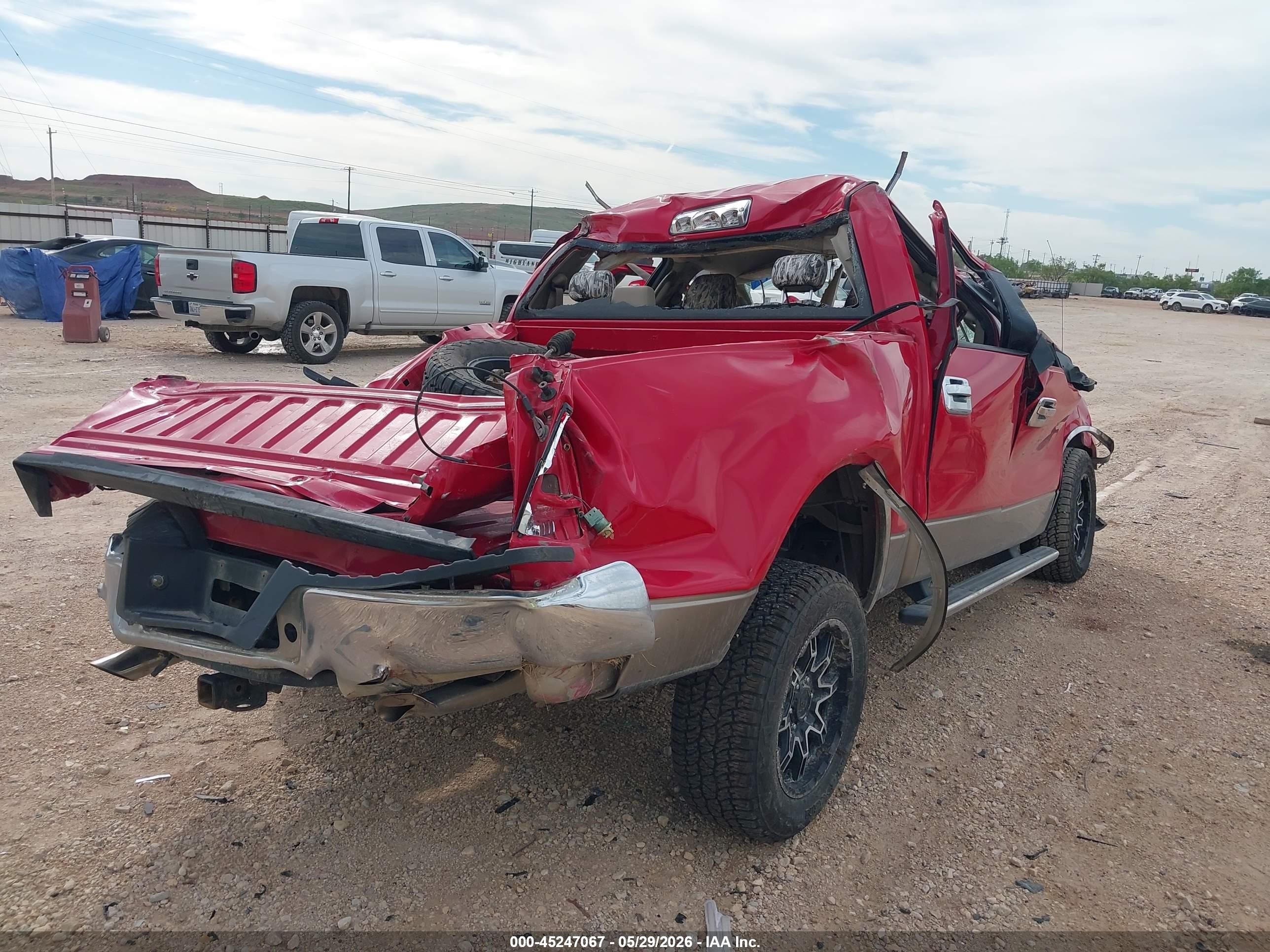 2006 Ford F-150 Xlt Red vin: 1FTRW12W56FB04969