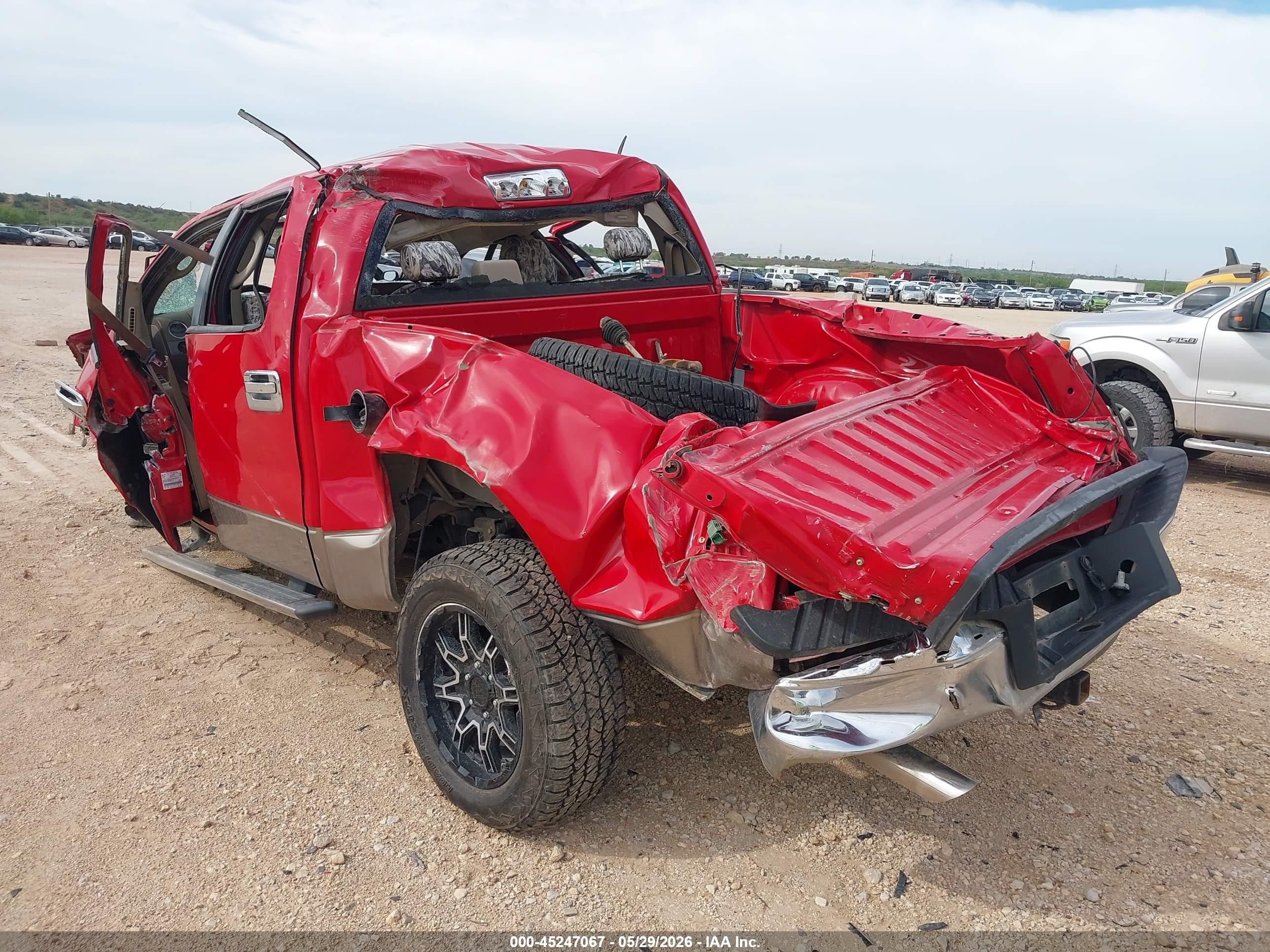 2006 Ford F-150 Xlt Red vin: 1FTRW12W56FB04969