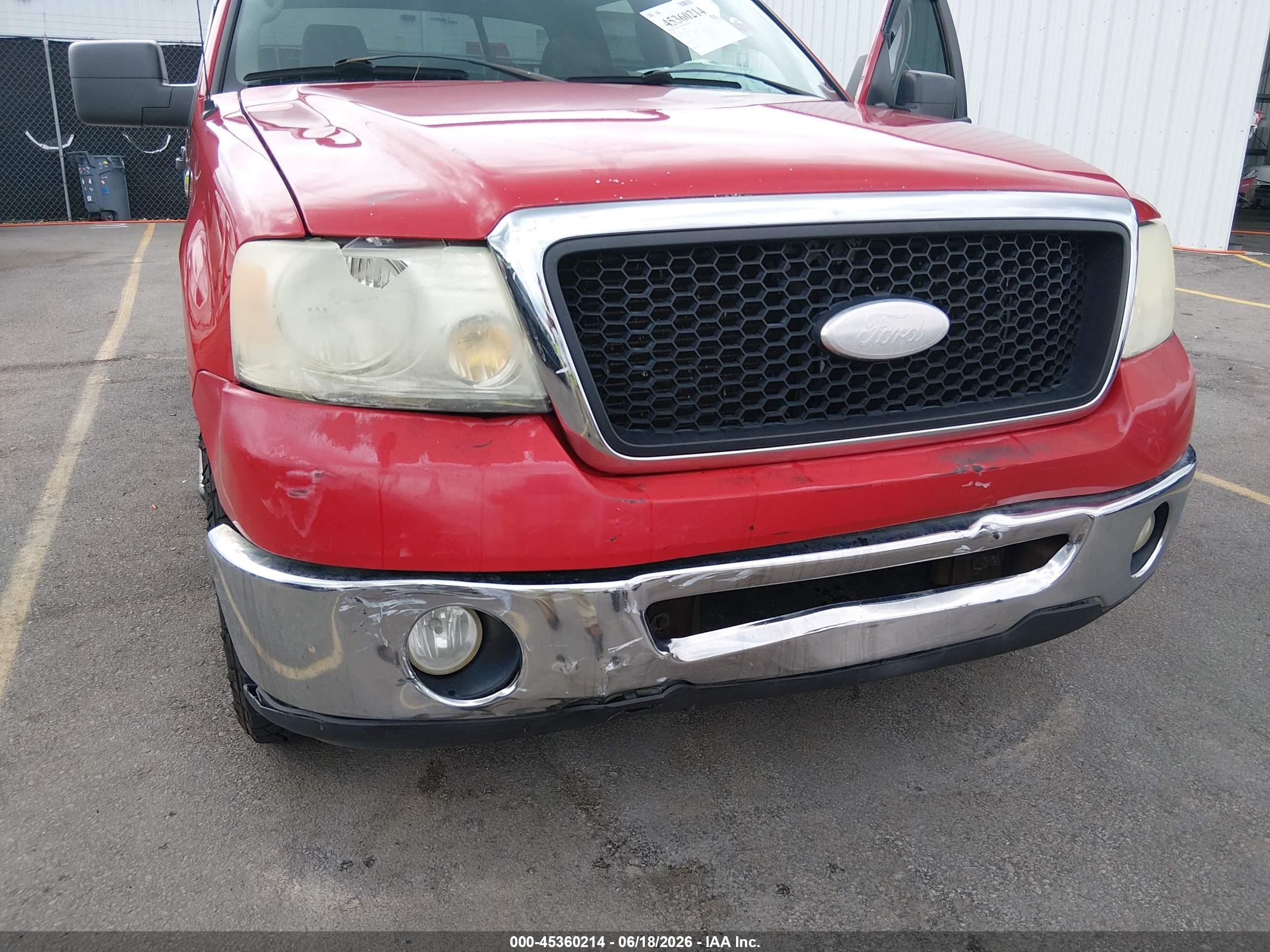 2007 Ford F-150 Xlt Red vin: 1FTRW12W57FA71909