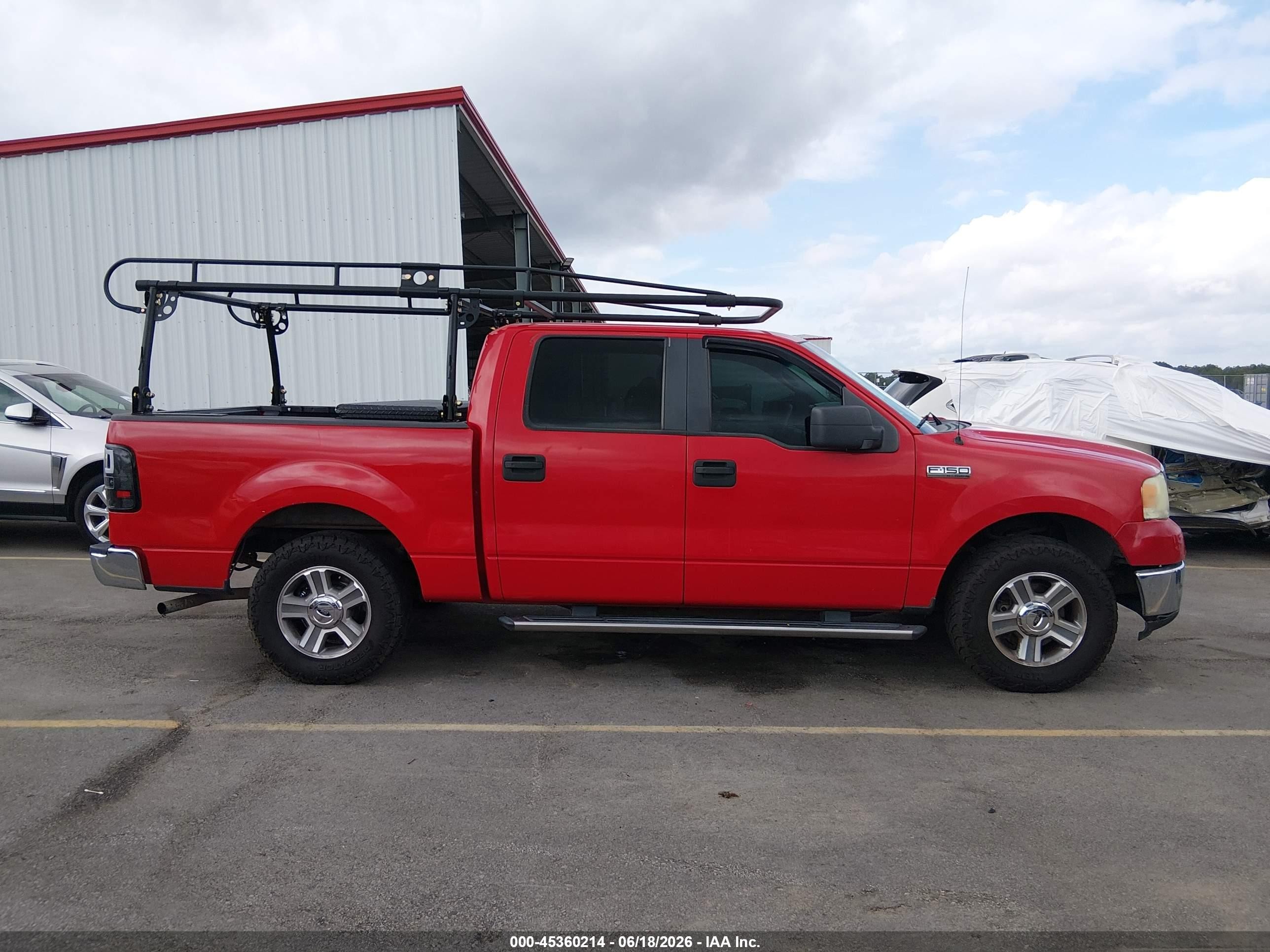 2007 Ford F-150 Xlt Red vin: 1FTRW12W57FA71909