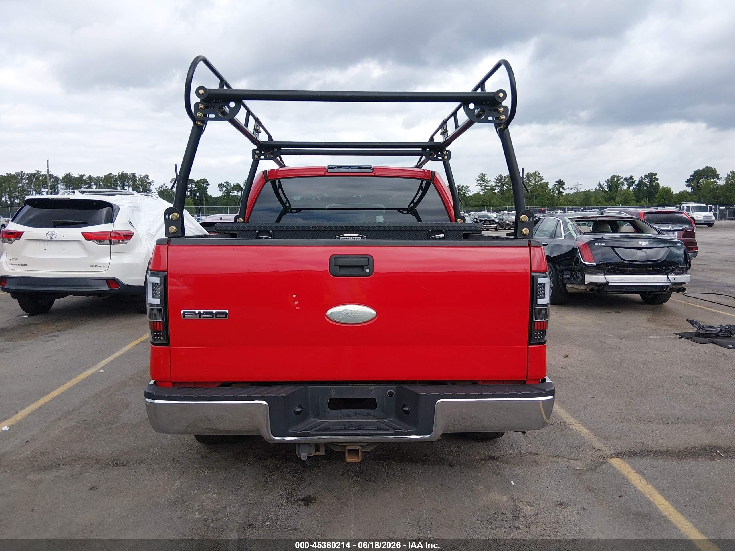 2007 Ford F-150 Xlt Red vin: 1FTRW12W57FA71909