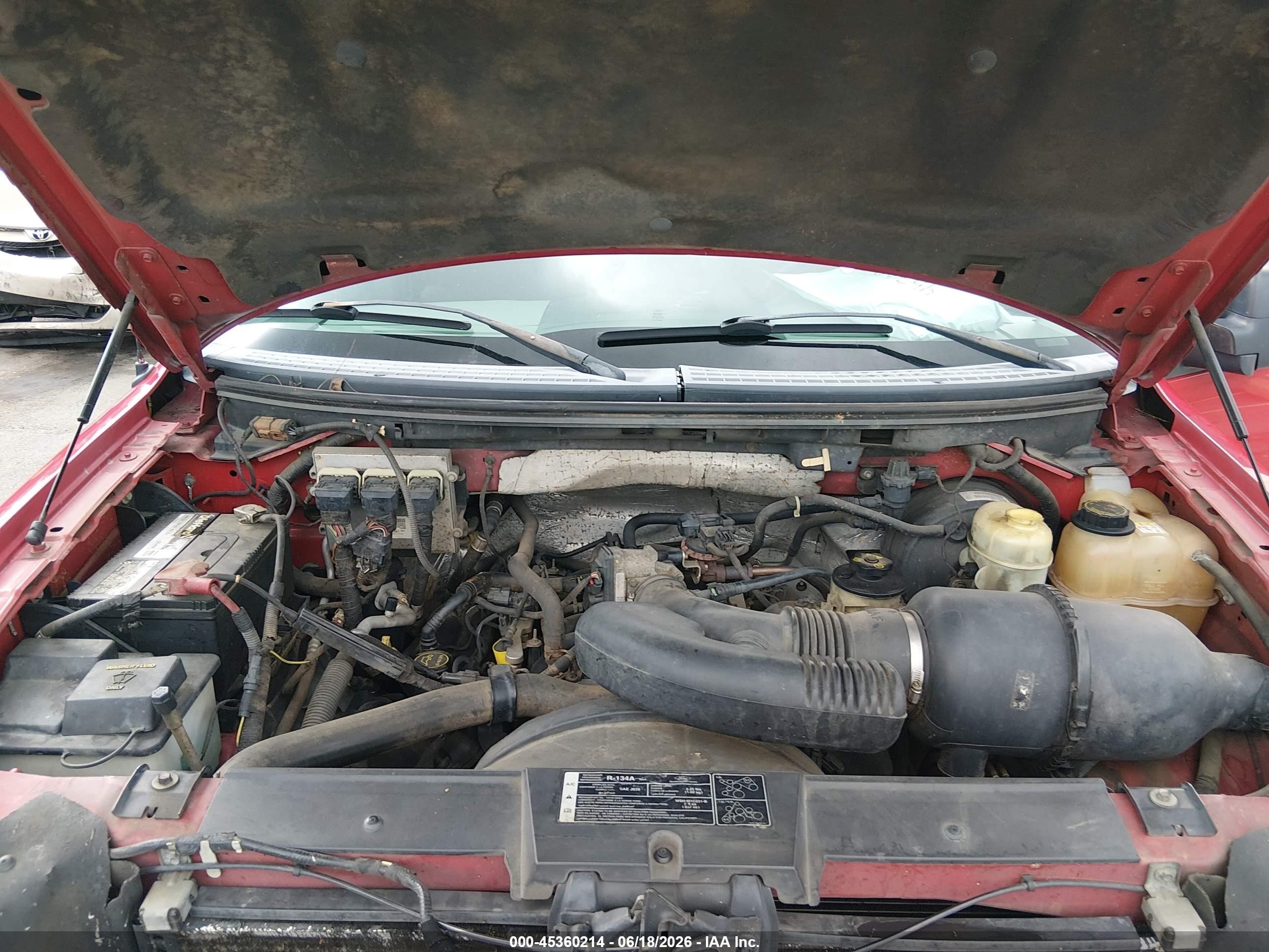 2007 Ford F-150 Xlt Red vin: 1FTRW12W57FA71909