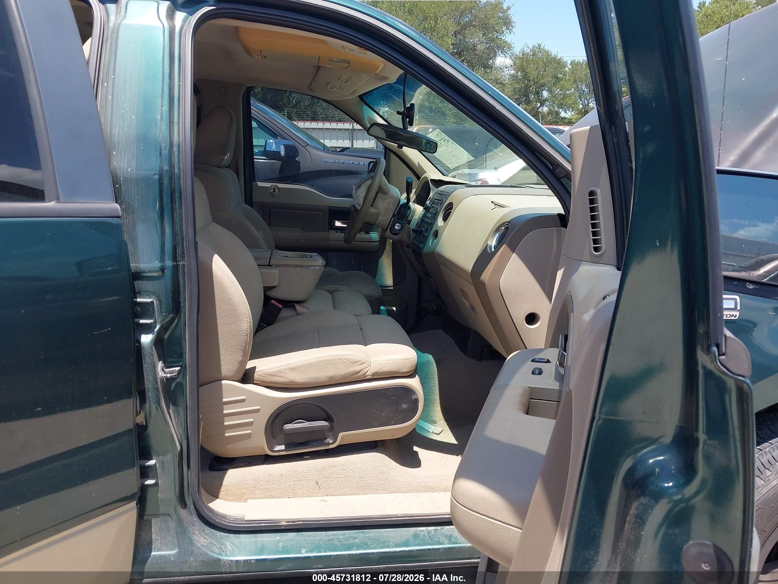 2007 Ford F-150 Xlt Green vin: 1FTRW12W57KB84122
