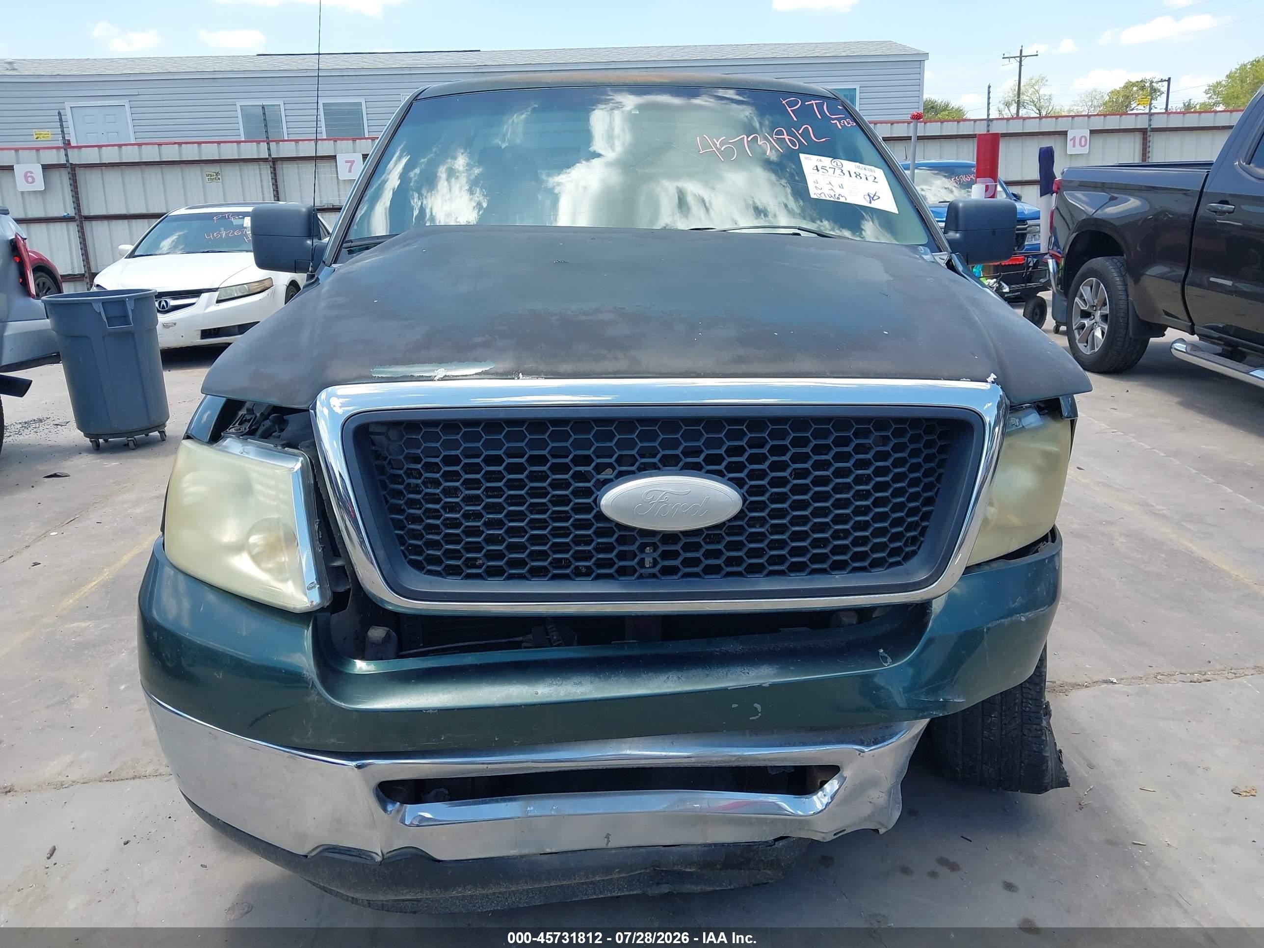 2007 Ford F-150 Xlt Green vin: 1FTRW12W57KB84122