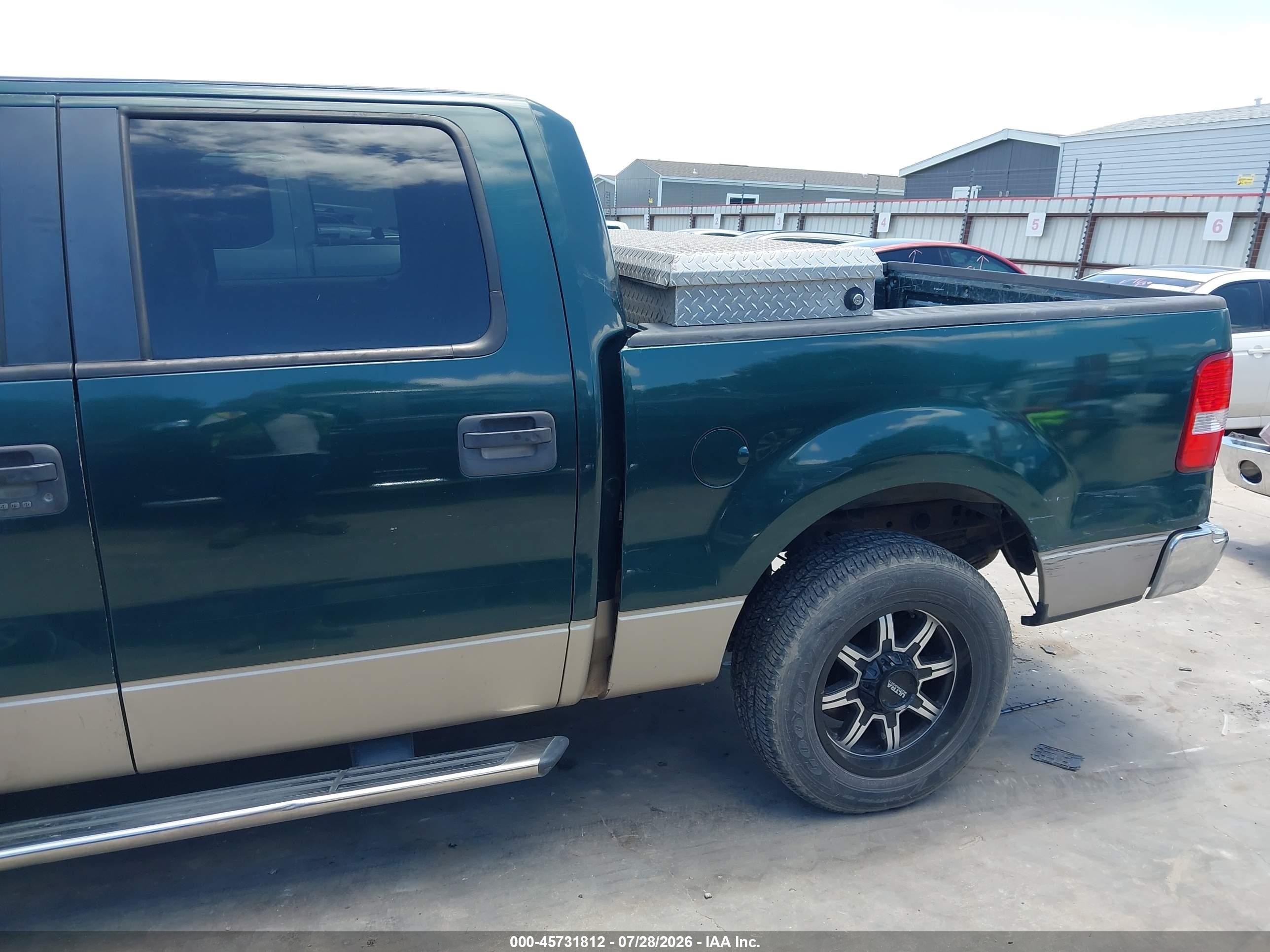 2007 Ford F-150 Xlt Green vin: 1FTRW12W57KB84122