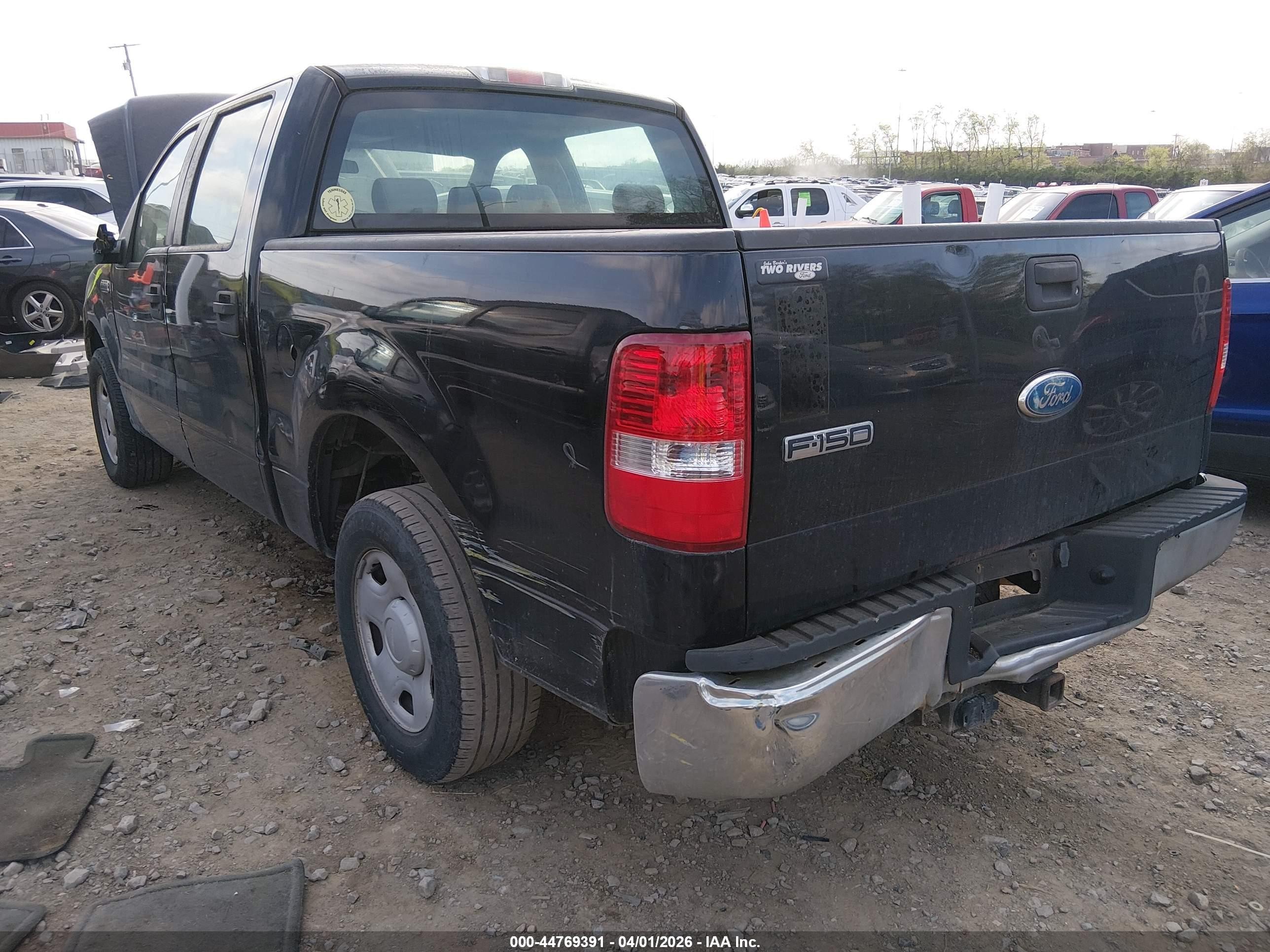 2008 Ford F-150 60th Anniversary/fx2/xl/xlt Black vin: 1FTRW12W58FA35462