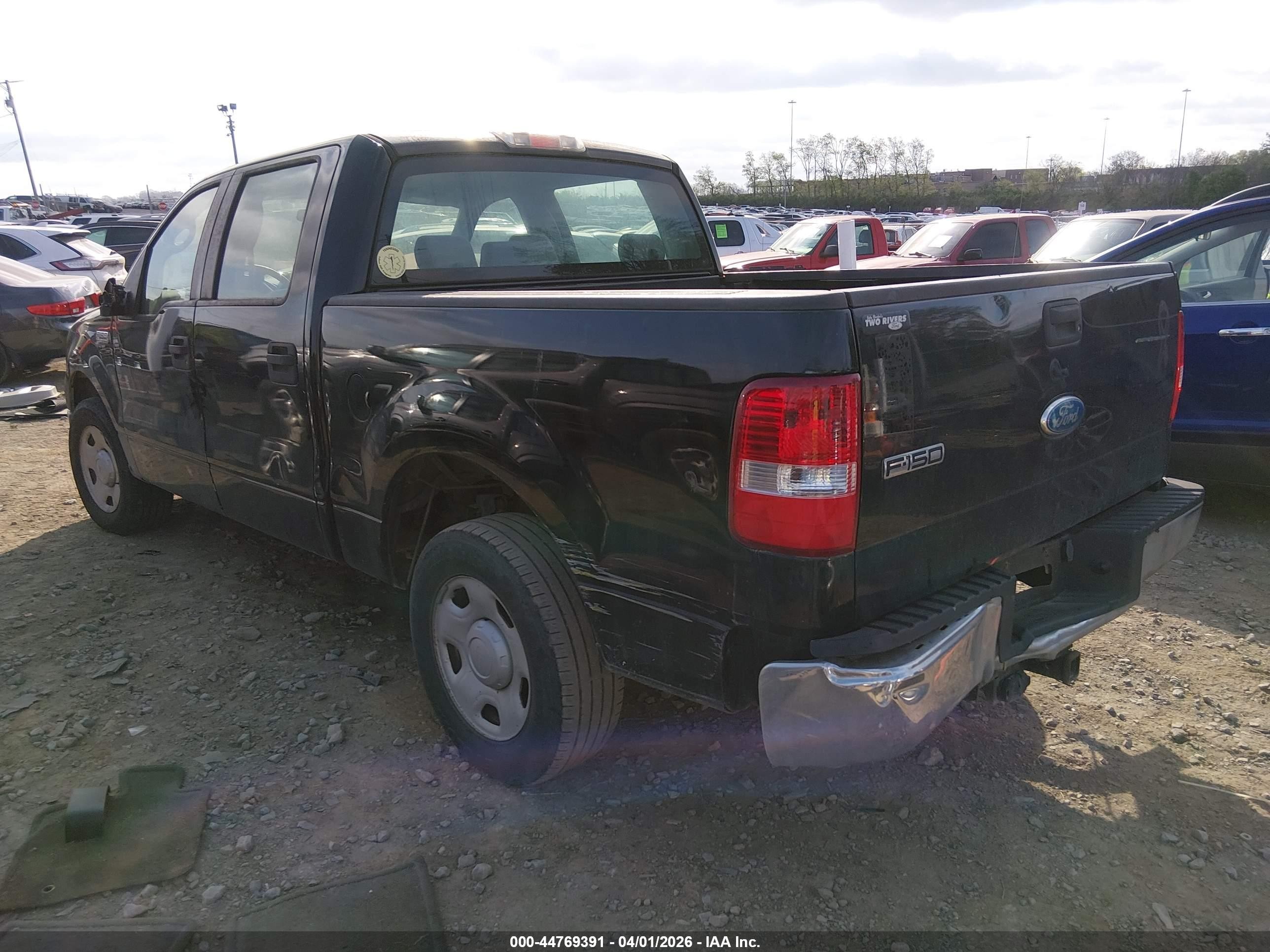 2008 Ford F-150 60th Anniversary/fx2/xl/xlt Black vin: 1FTRW12W58FA35462