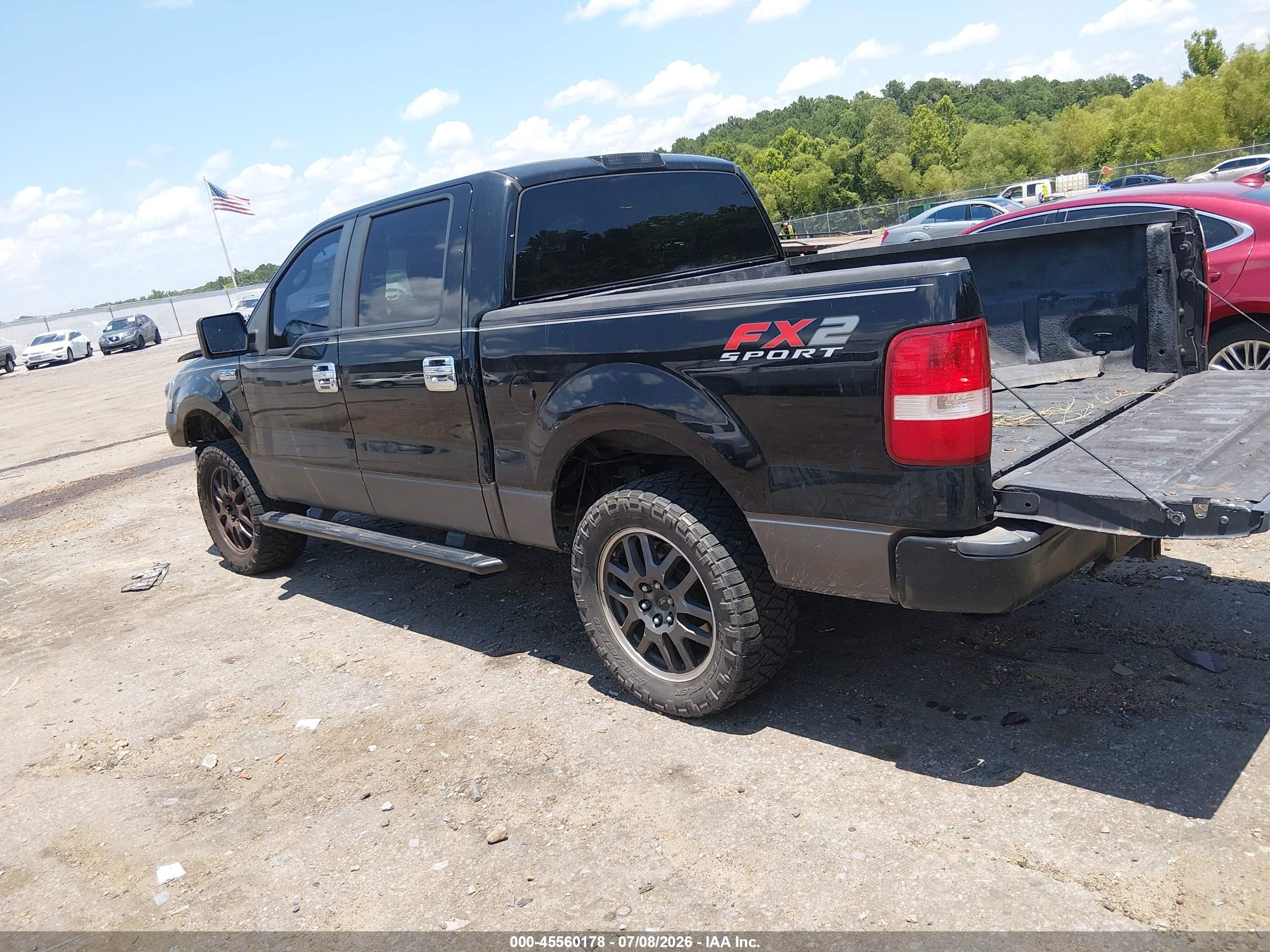 2008 Ford F-150 60th Anniversary/fx2/xl/xlt Black vin: 1FTRW12W58KD61060