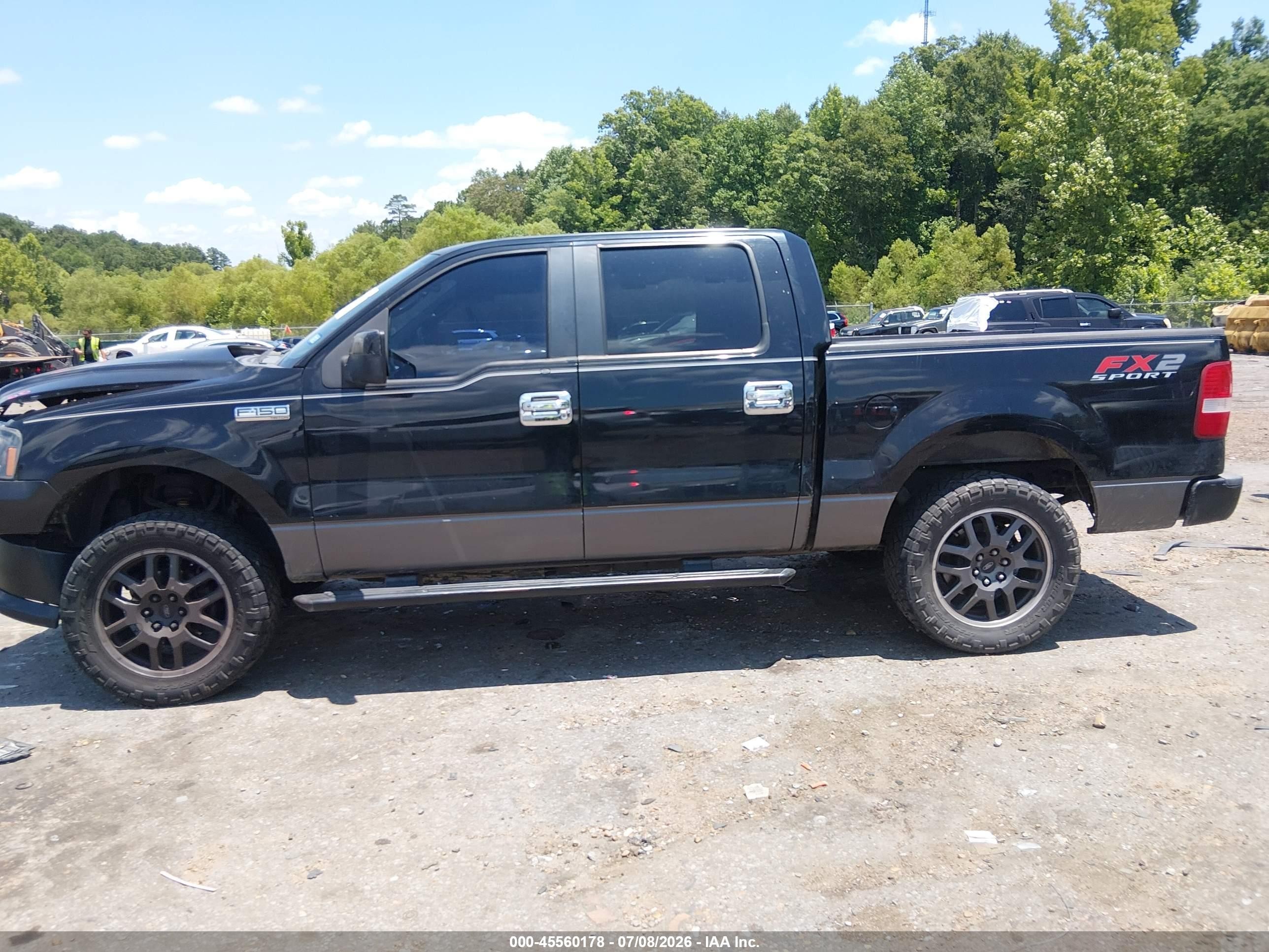 2008 Ford F-150 60th Anniversary/fx2/xl/xlt Black vin: 1FTRW12W58KD61060