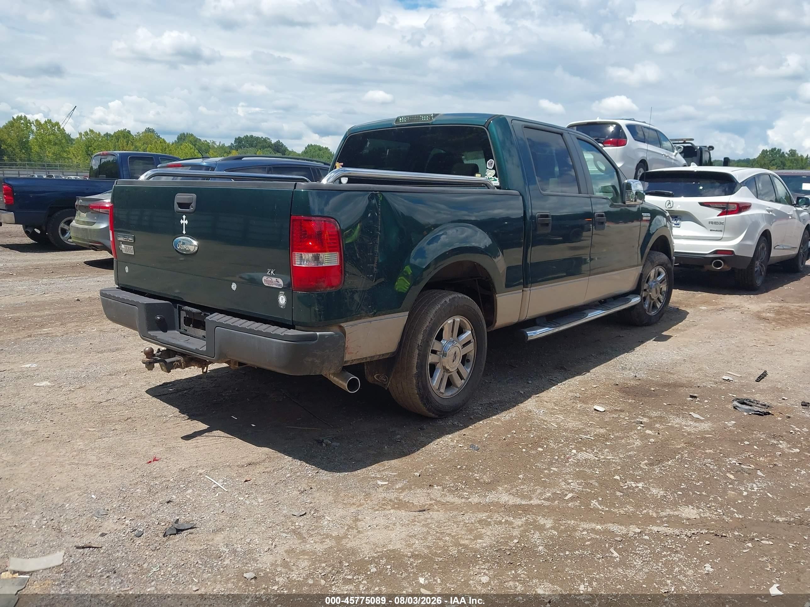 2008 Ford F-150 60th Anniversary/fx2/xl/xlt Зеленый vin: 1FTRW12W58KD79929