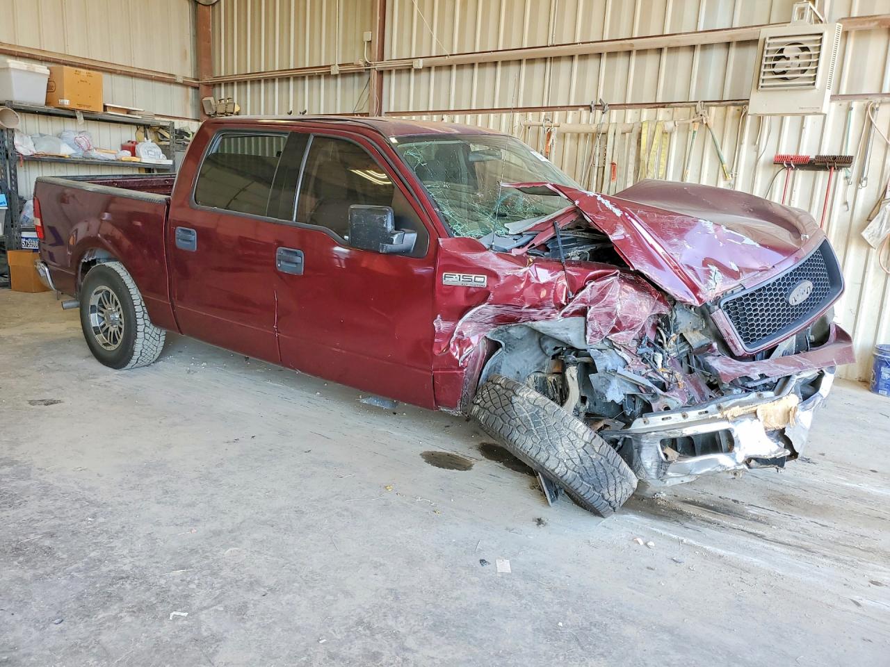 2004 Ford F150 Supercrew Burgundy vin: 1FTRW12W64KB99904