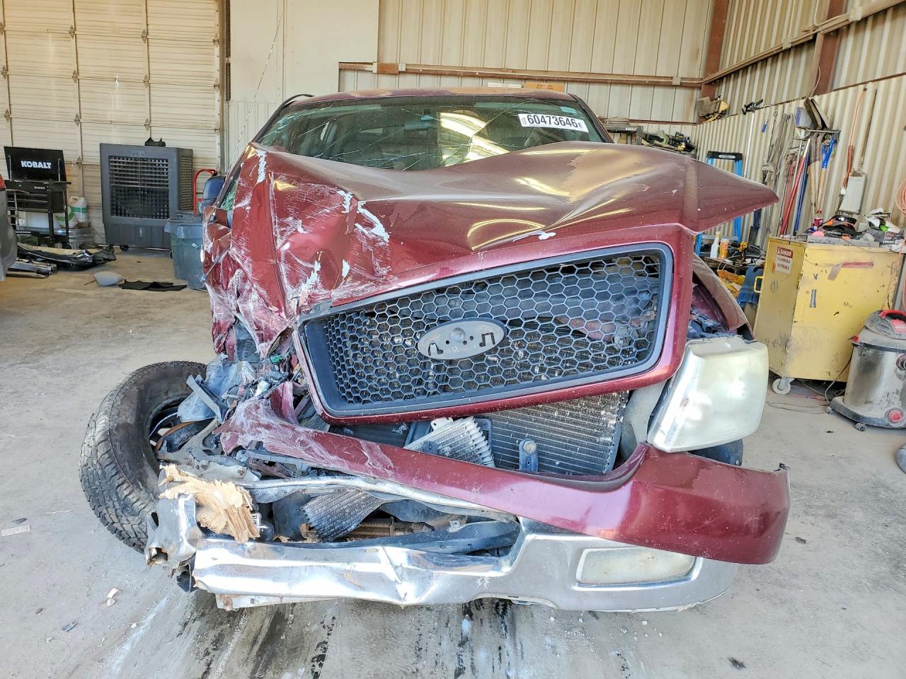 2004 Ford F150 Supercrew Burgundy vin: 1FTRW12W64KB99904