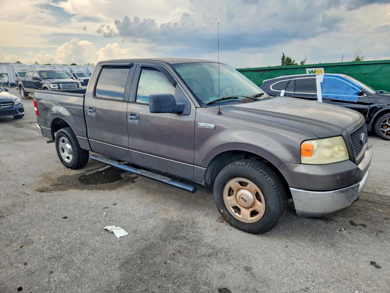2005 Ford F150 Supercrew Gray vin: 1FTRW12W65FA68160