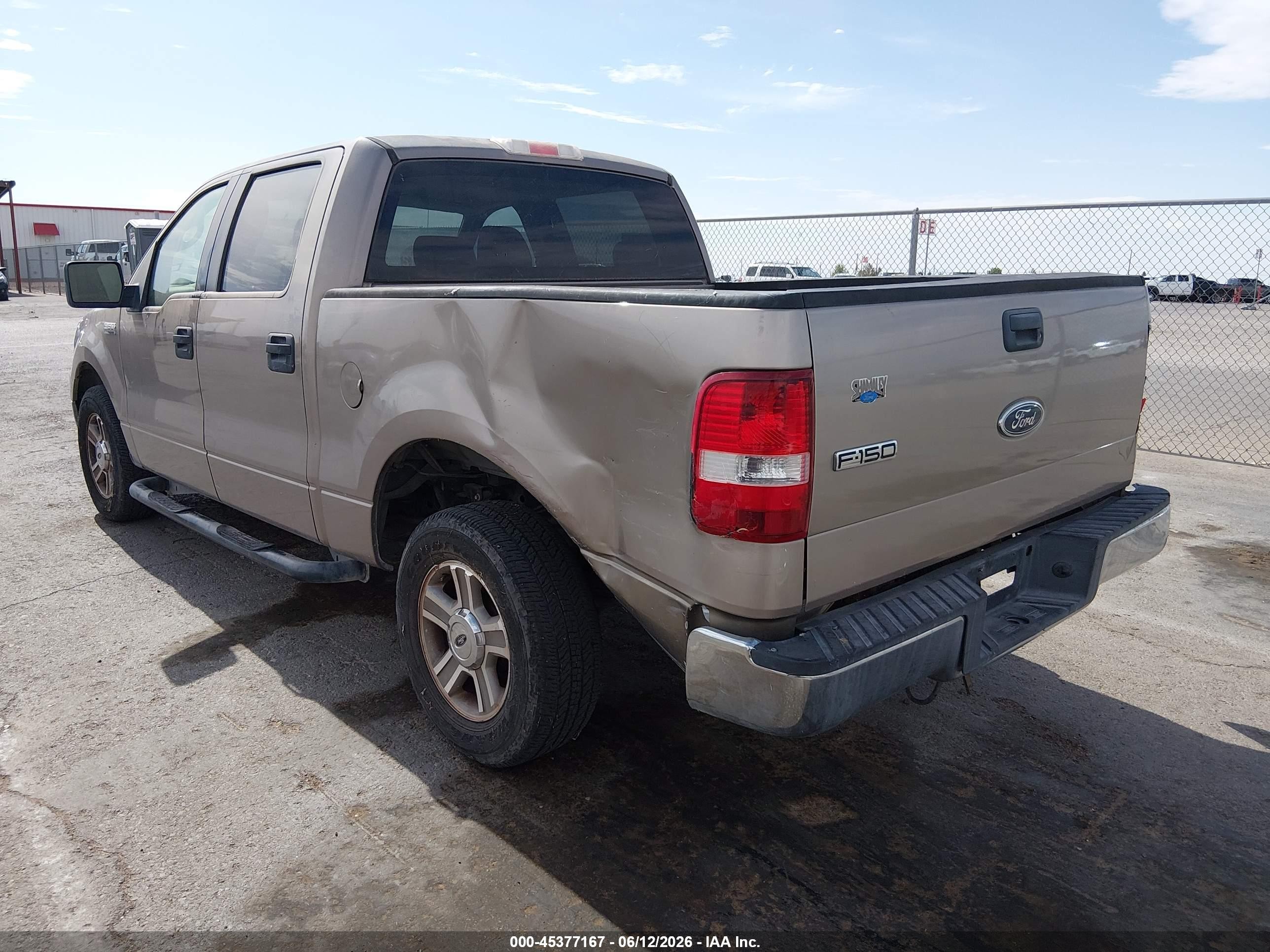 2005 Ford F-150 Xlt Tan vin: 1FTRW12W65KC40808