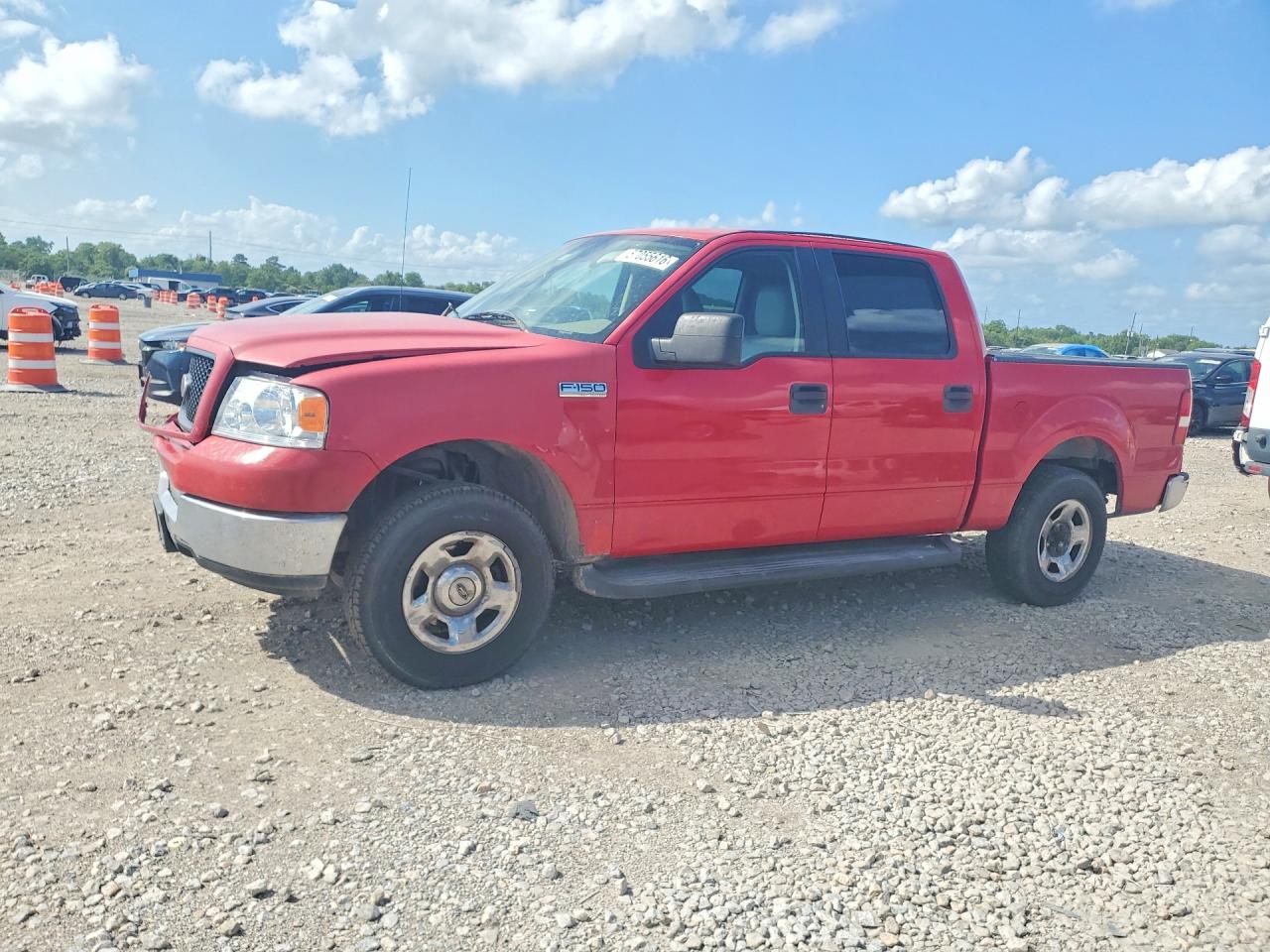 2005 Ford F150 Supercrew Red vin: 1FTRW12W65KC83318