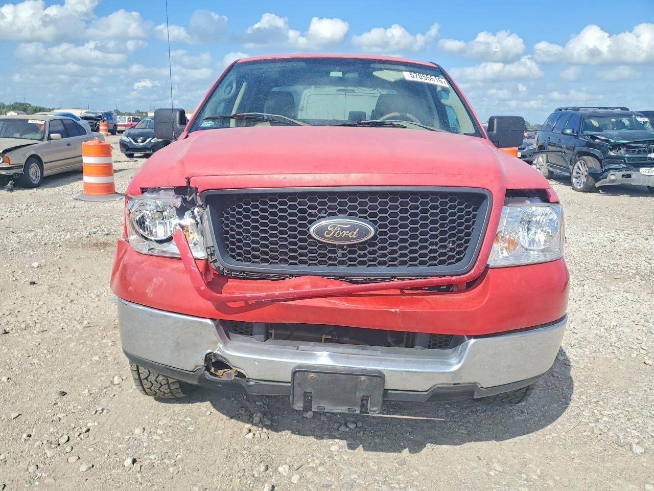 2005 Ford F150 Supercrew Red vin: 1FTRW12W65KC83318