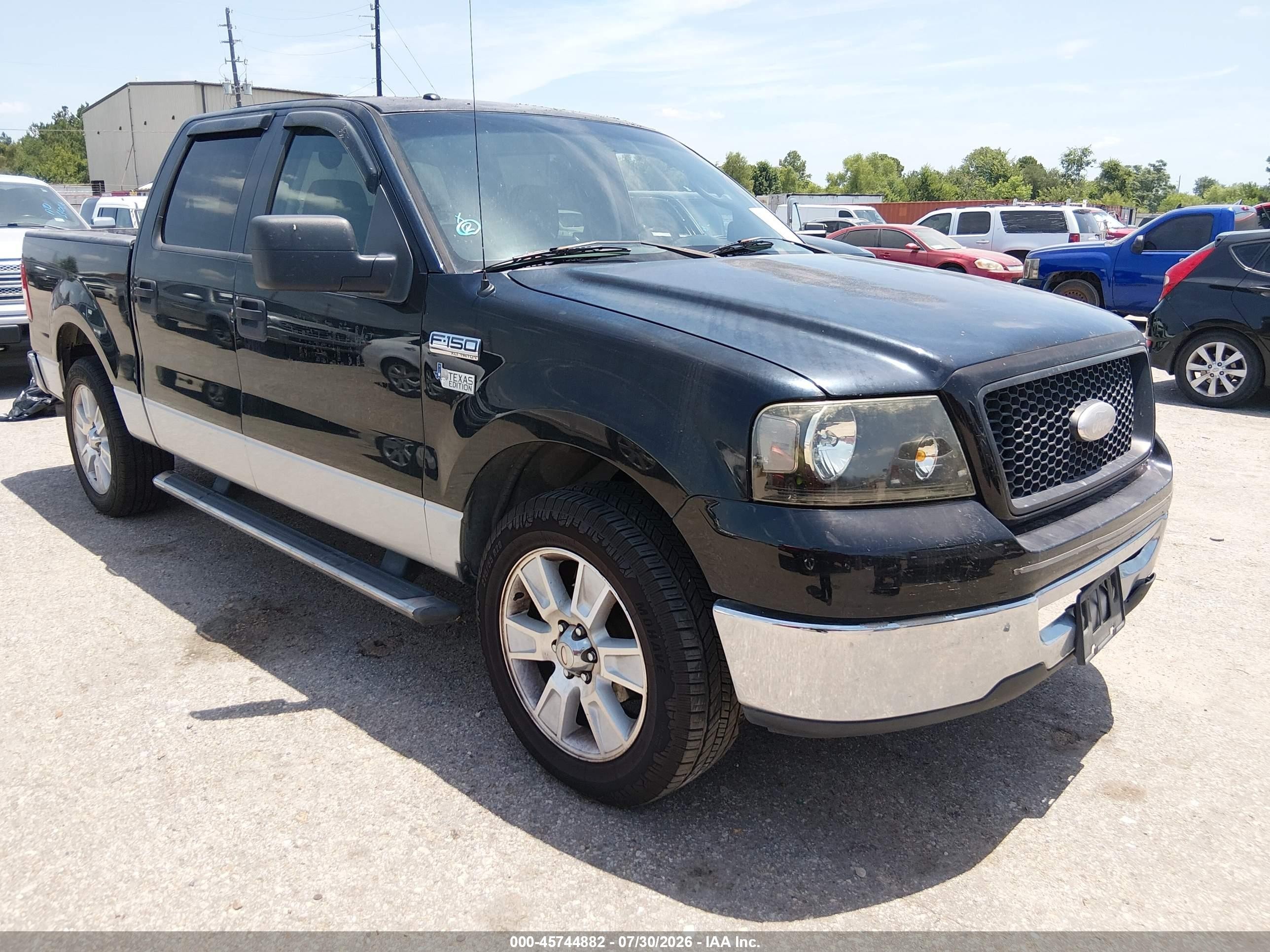 2006 Ford F-150 Xlt Черный vin: 1FTRW12W66FB01157