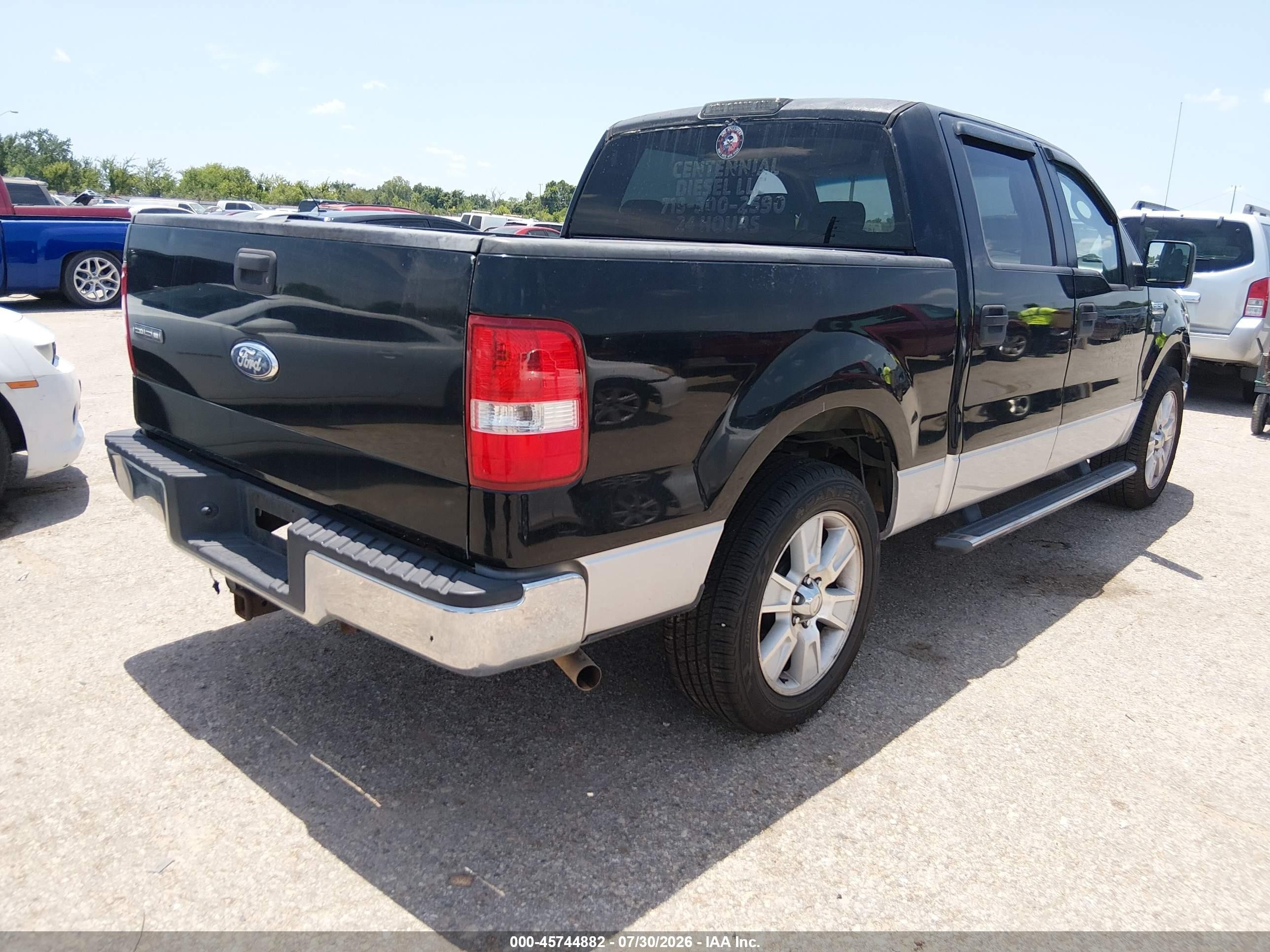 2006 Ford F-150 Xlt Черный vin: 1FTRW12W66FB01157