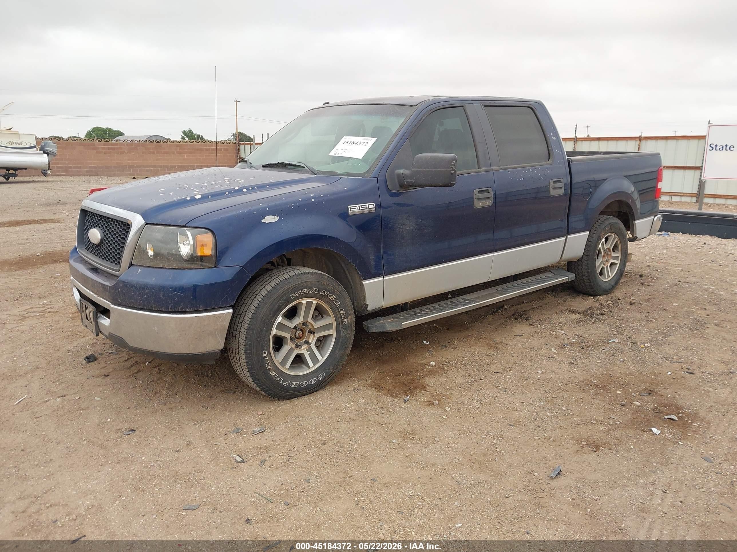 2007 Ford F-150 Xlt Blue vin: 1FTRW12W67KC01297