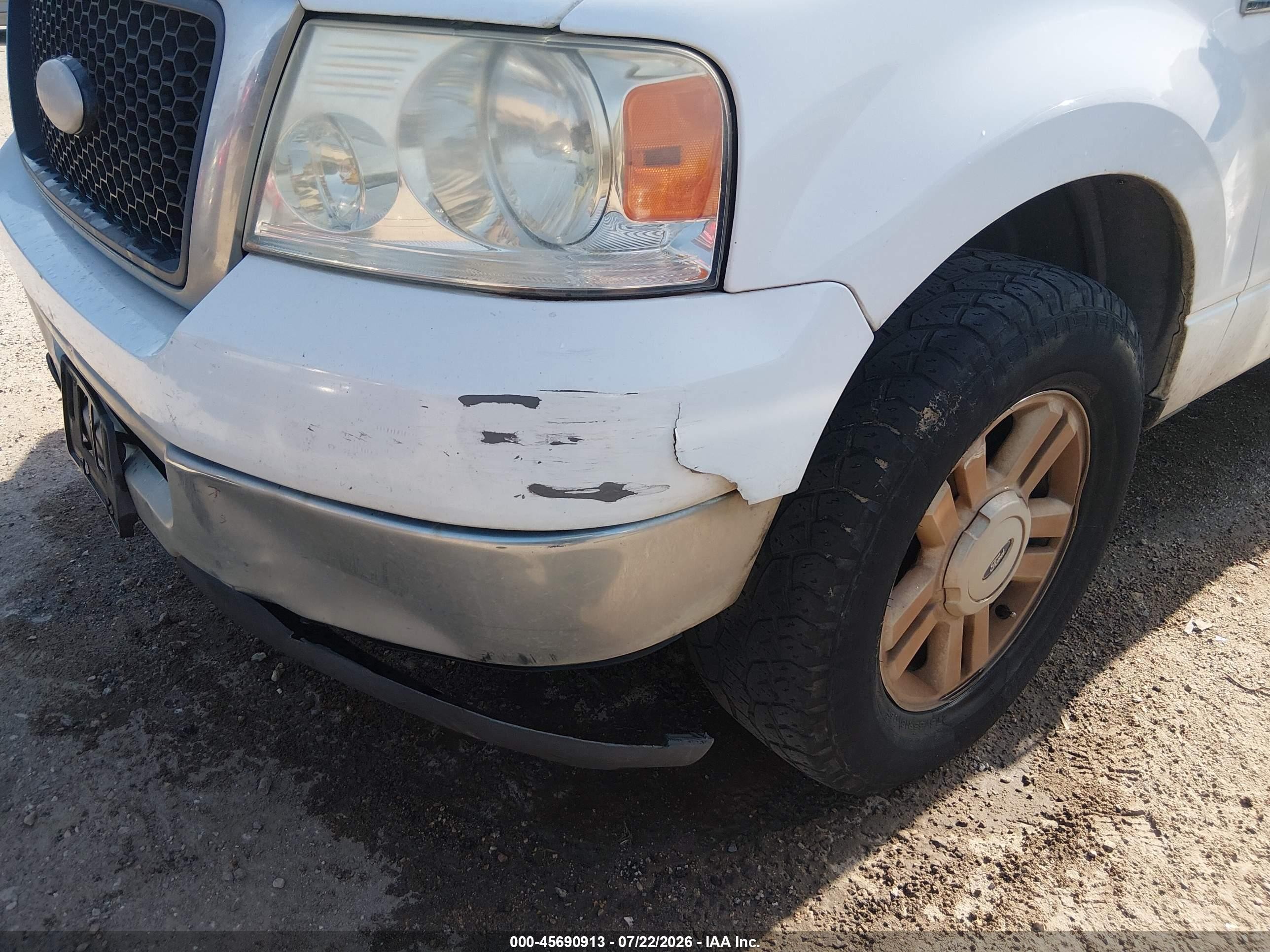 2007 Ford F-150 Xlt White vin: 1FTRW12W67KC60236