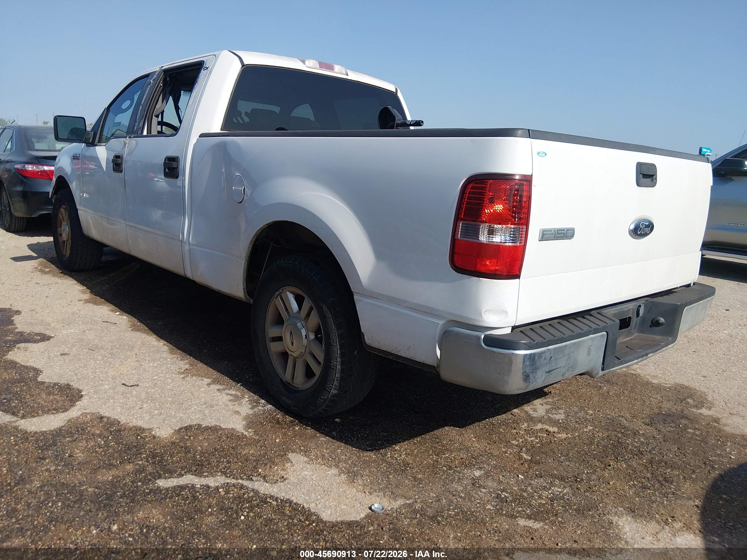 2007 Ford F-150 Xlt White vin: 1FTRW12W67KC60236